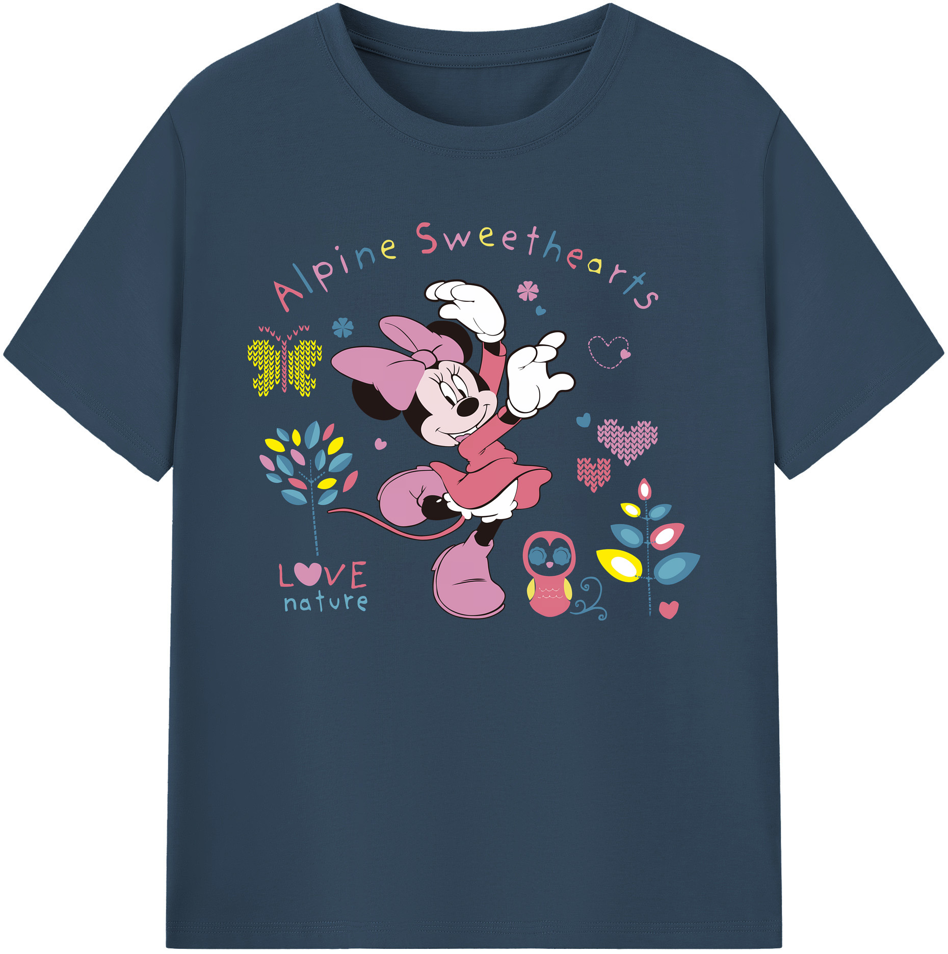 ミッキーマウス Mickey Mouse 綿100％ メンズ半袖Tシャツ｜肌触りやわらか＆通気性