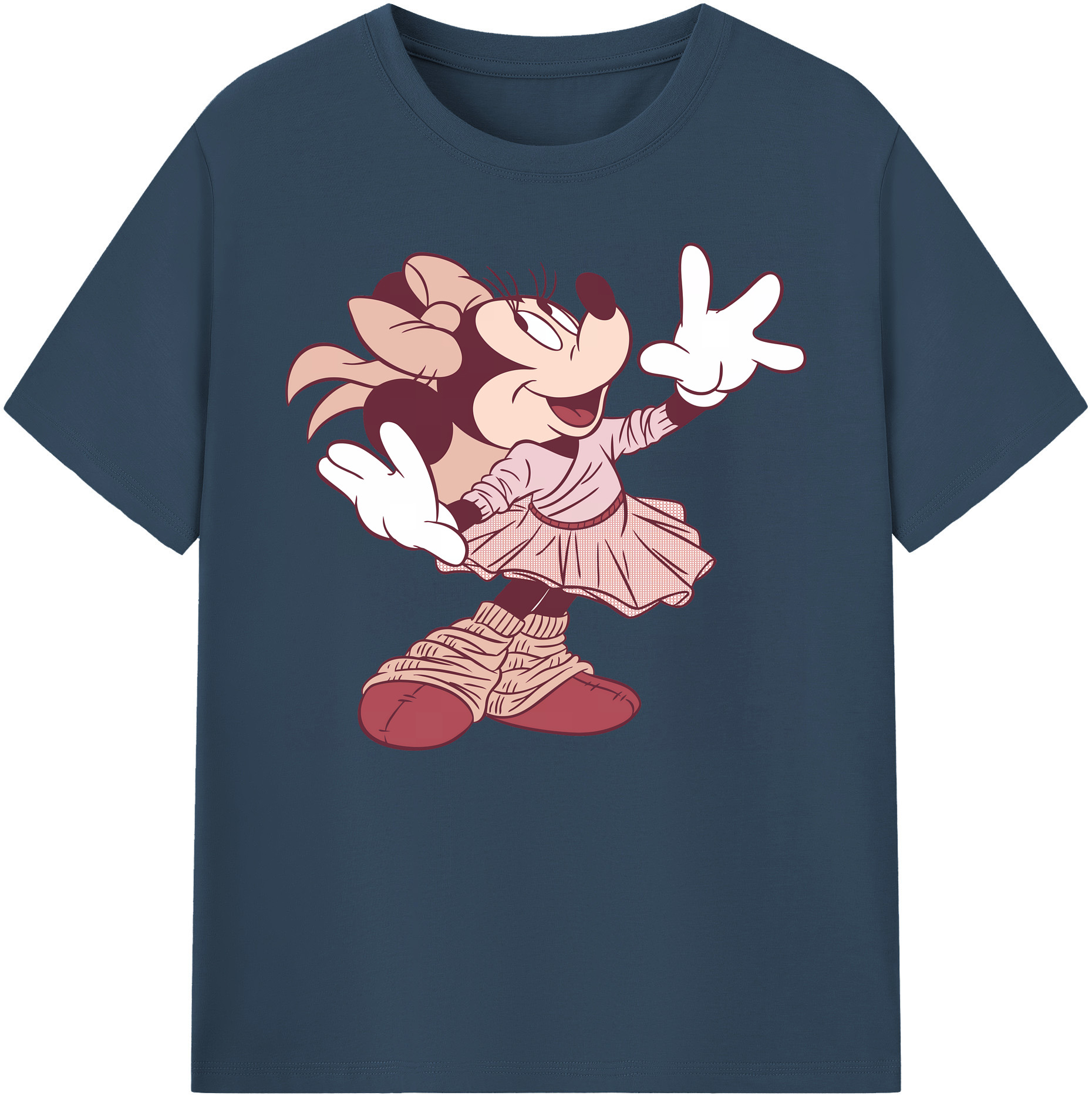 ミッキーマウス Mickey Mouse 綿100％ メンズ半袖Tシャツ｜肌触りやわらか＆通気性