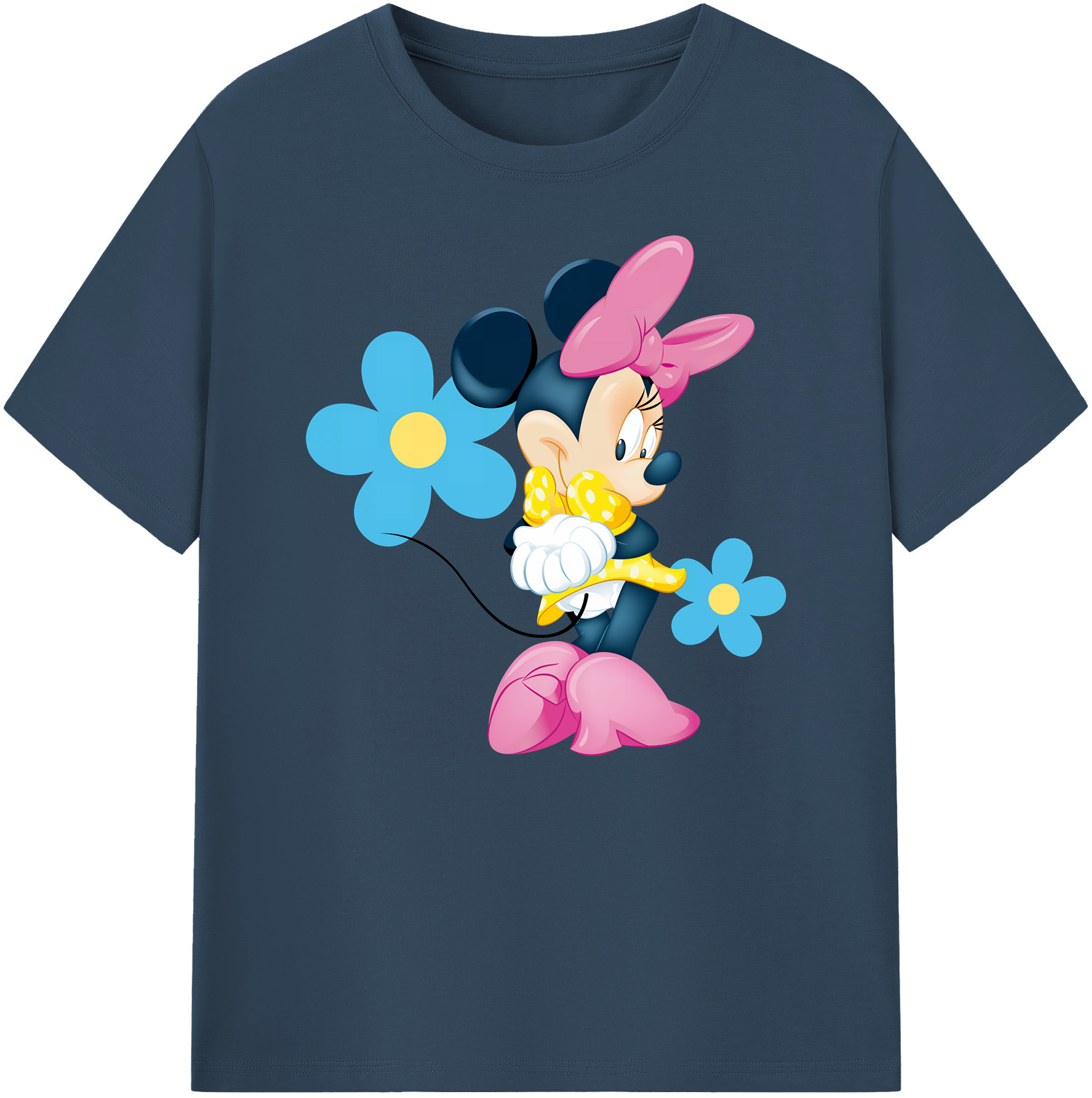 ミッキーマウス Mickey Mouse 綿100％ メンズ半袖Tシャツ｜肌触りやわらか＆通気性