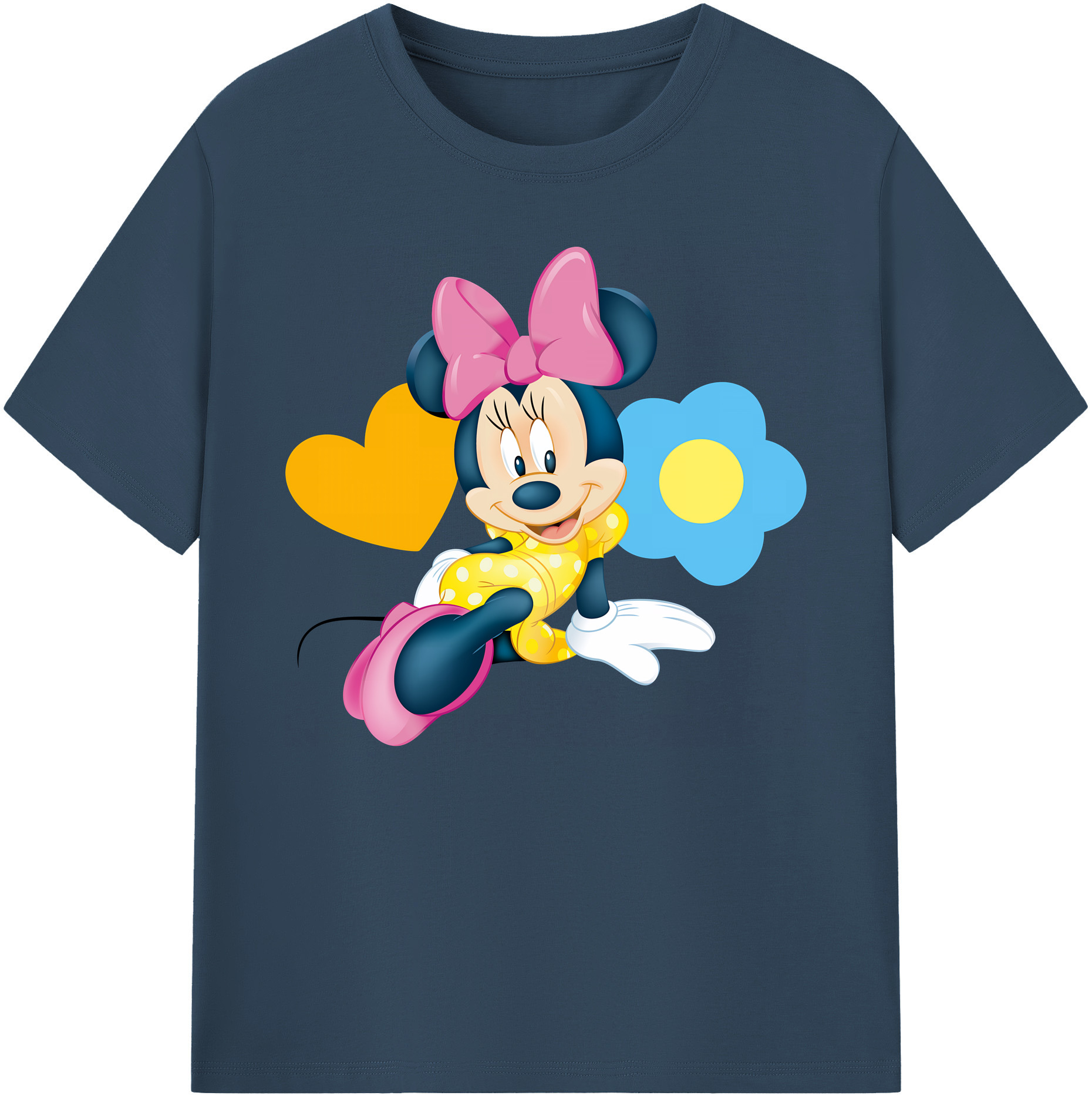 ミッキーマウス Mickey Mouse 綿100％ メンズ半袖Tシャツ｜肌触りやわらか＆通気性
