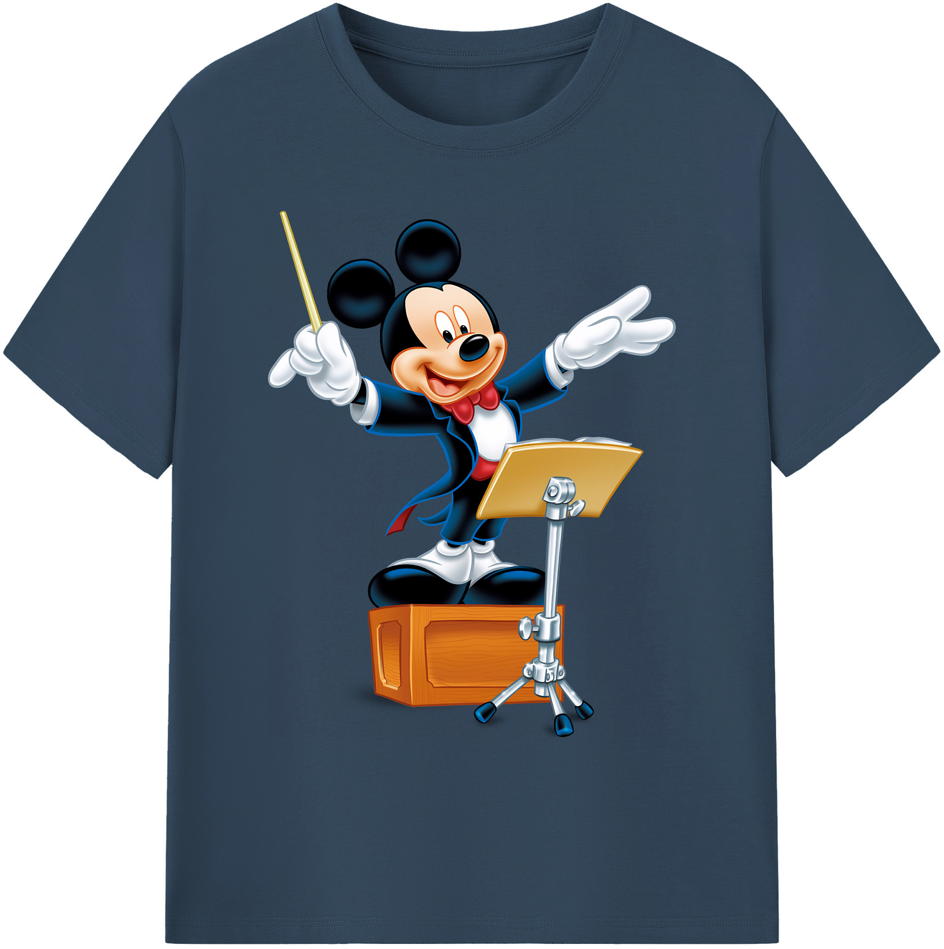 ミッキーマウス Mickey Mouse 綿100％ メンズ半袖Tシャツ｜肌触りやわらか＆通気性