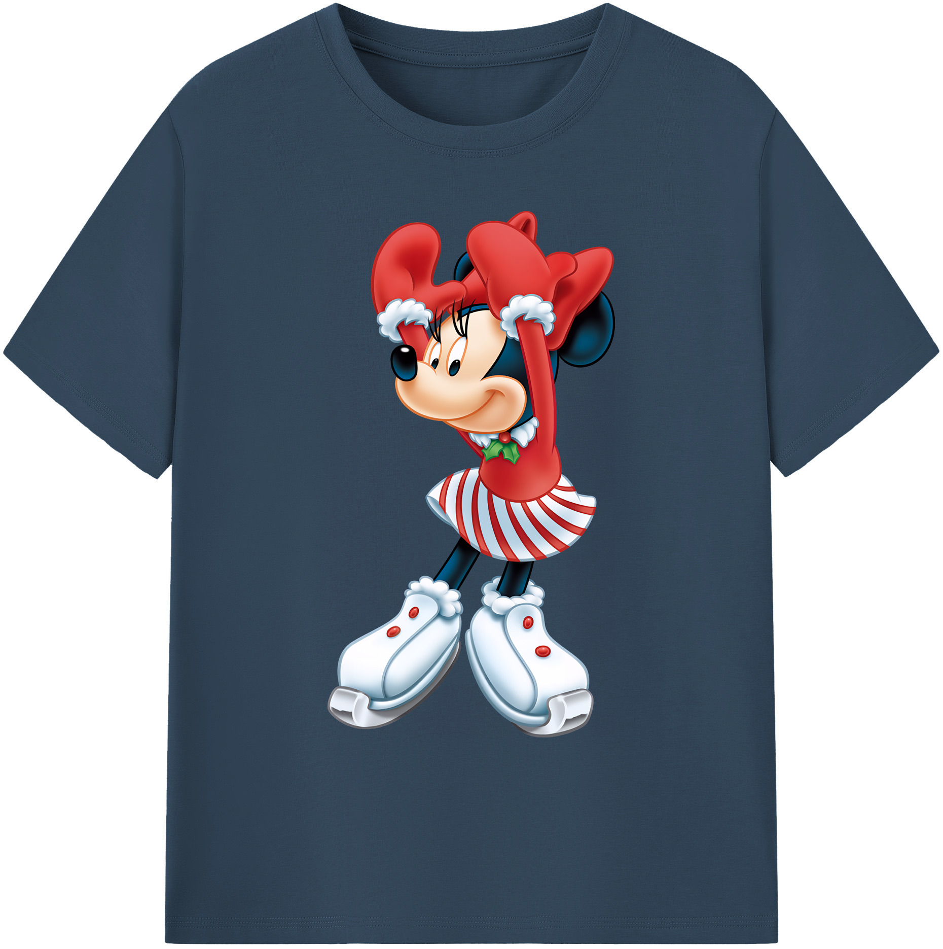 ミッキーマウス Mickey Mouse 綿100％ メンズ半袖Tシャツ｜肌触りやわらか＆通気性