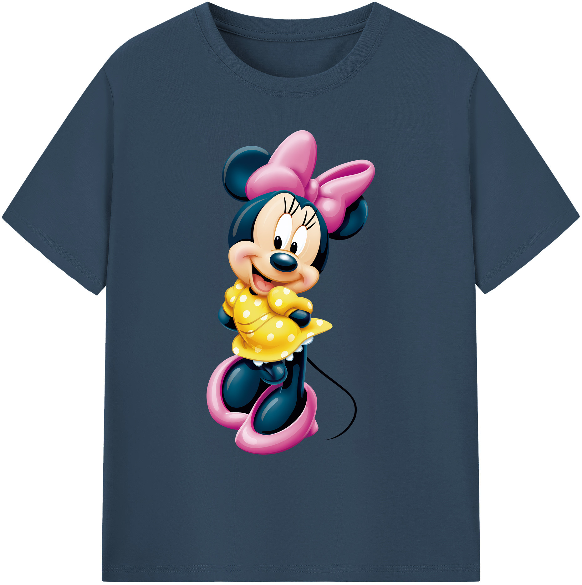 ミッキーマウス Mickey Mouse 綿100％ メンズ半袖Tシャツ｜肌触りやわらか＆通気性