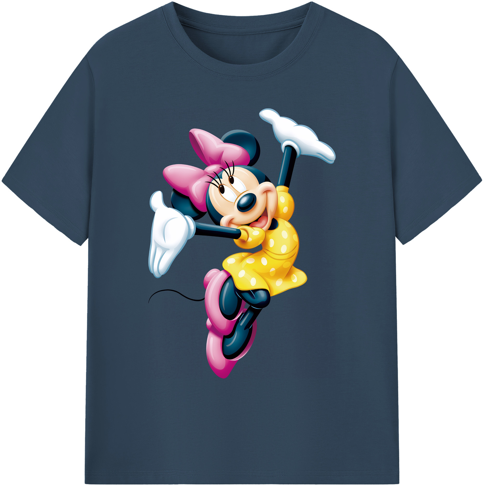ミッキーマウス Mickey Mouse 綿100％ メンズ半袖Tシャツ｜肌触りやわらか＆通気性