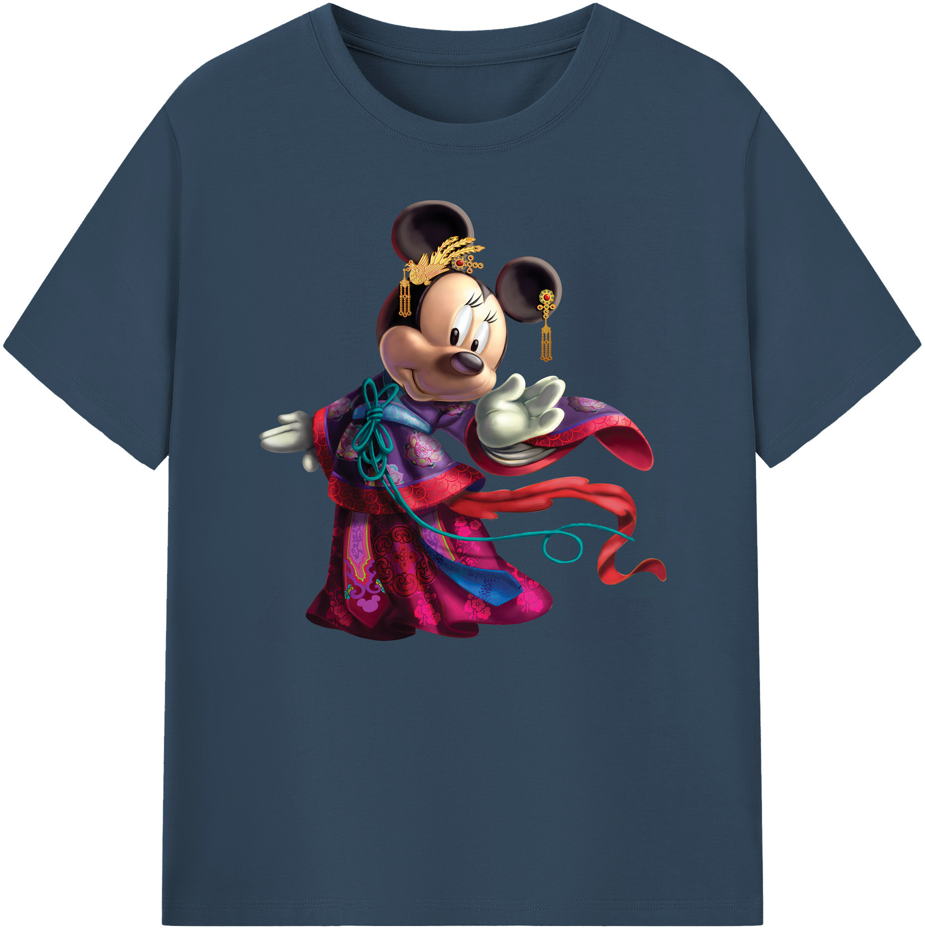 ミッキーマウス Mickey Mouse 綿100％ メンズ半袖Tシャツ｜肌触りやわらか＆通気性