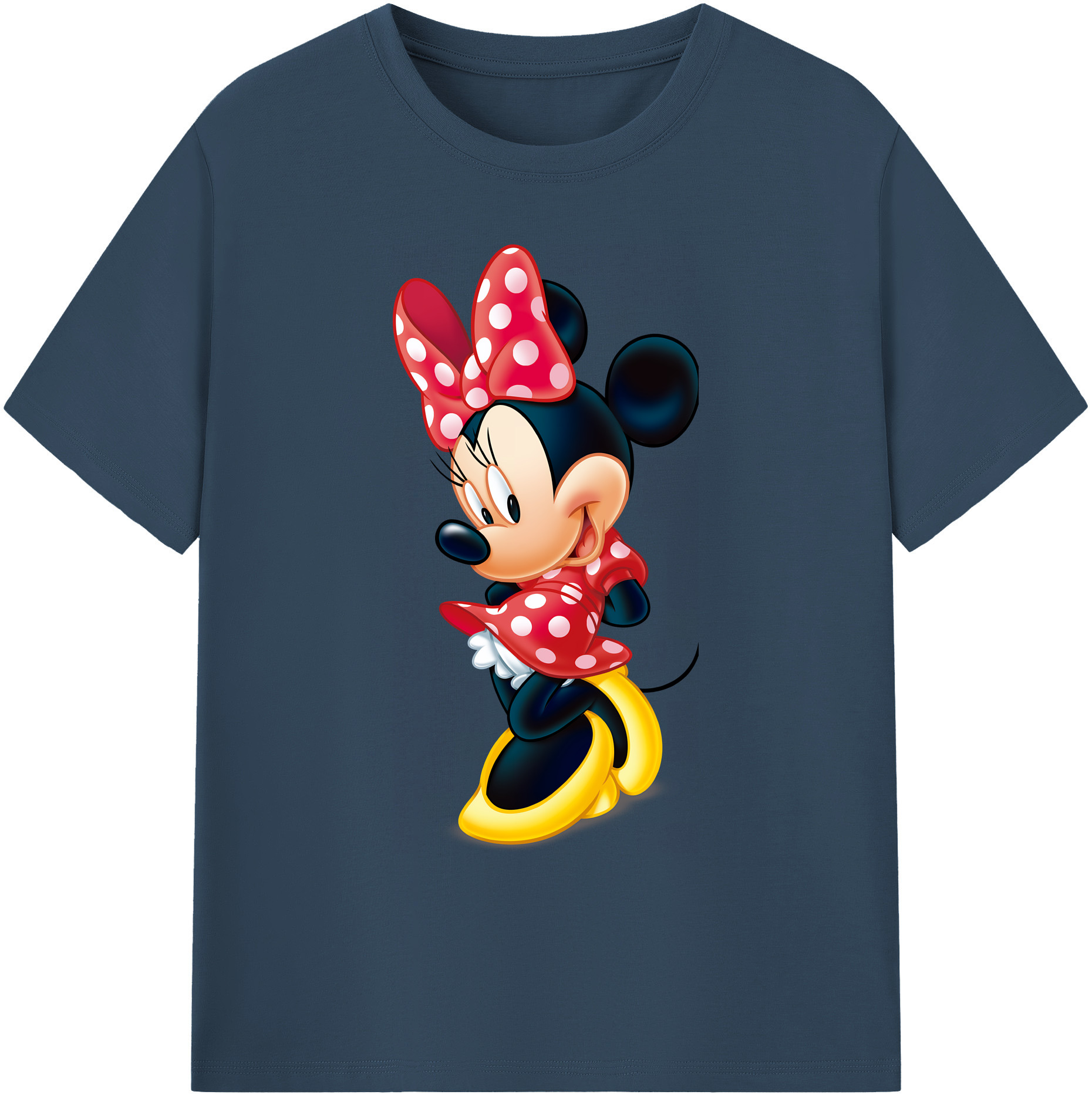 ミッキーマウス Mickey Mouse 綿100％ メンズ半袖Tシャツ｜肌触りやわらか＆通気性