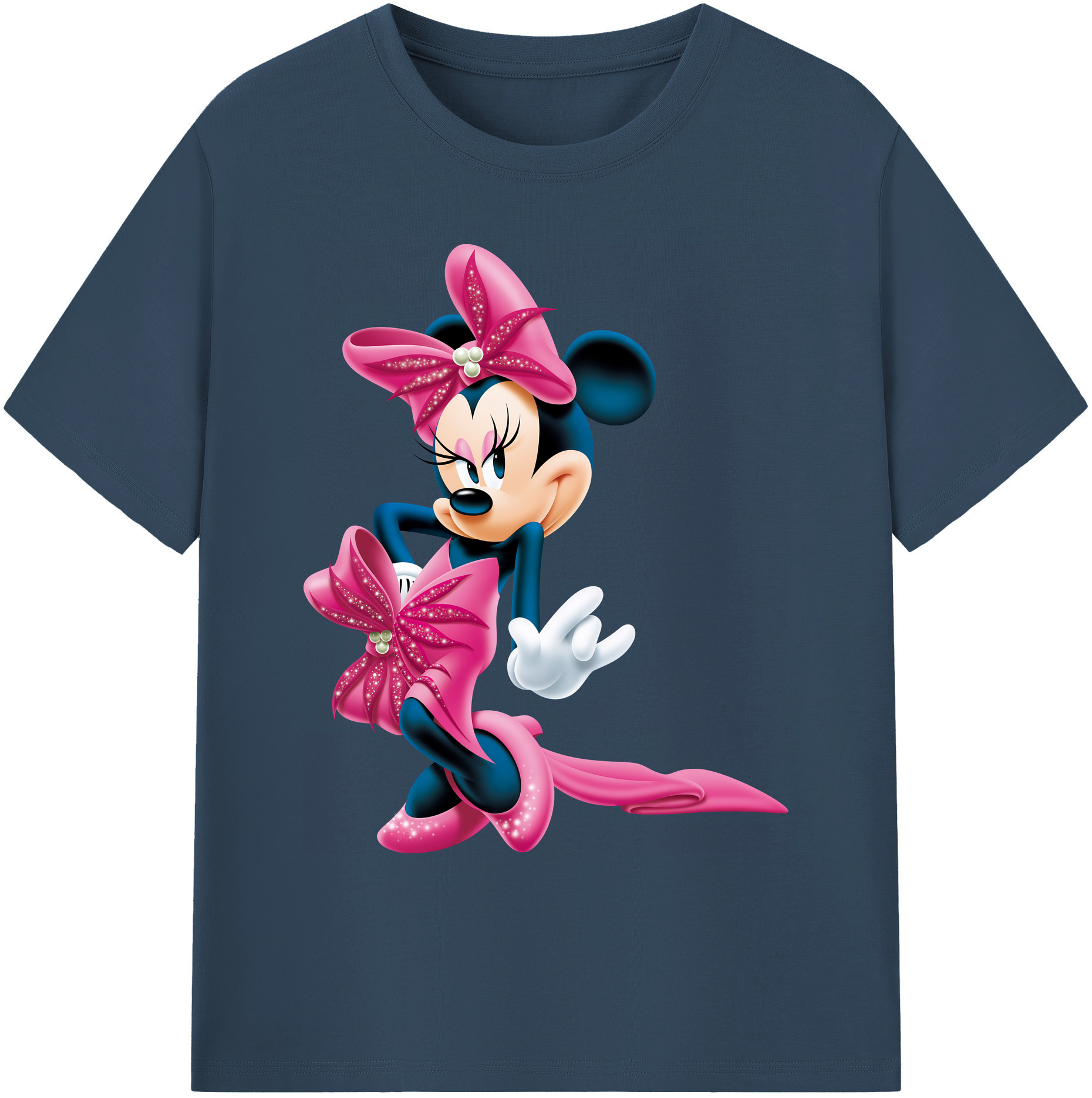 ミッキーマウス Mickey Mouse 綿100％ メンズ半袖Tシャツ｜肌触りやわらか＆通気性