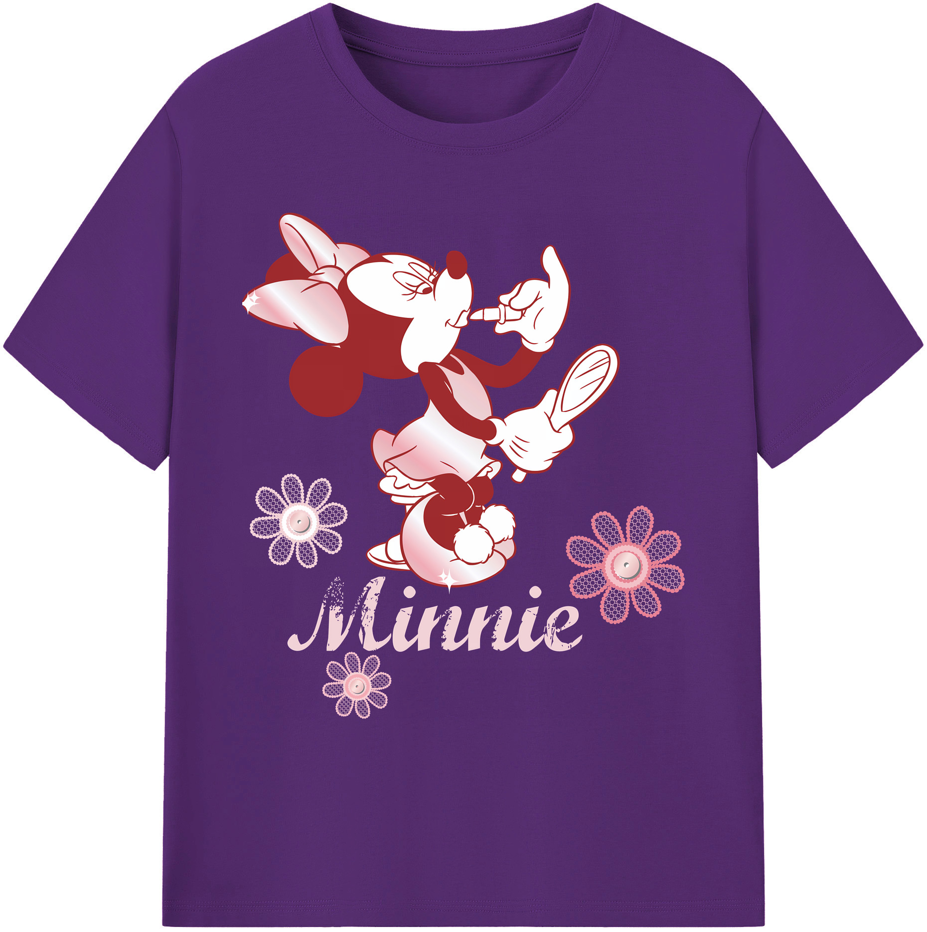 ミッキーマウス Mickey Mouse 綿100％ メンズ半袖Tシャツ｜肌触りやわらか＆通気性