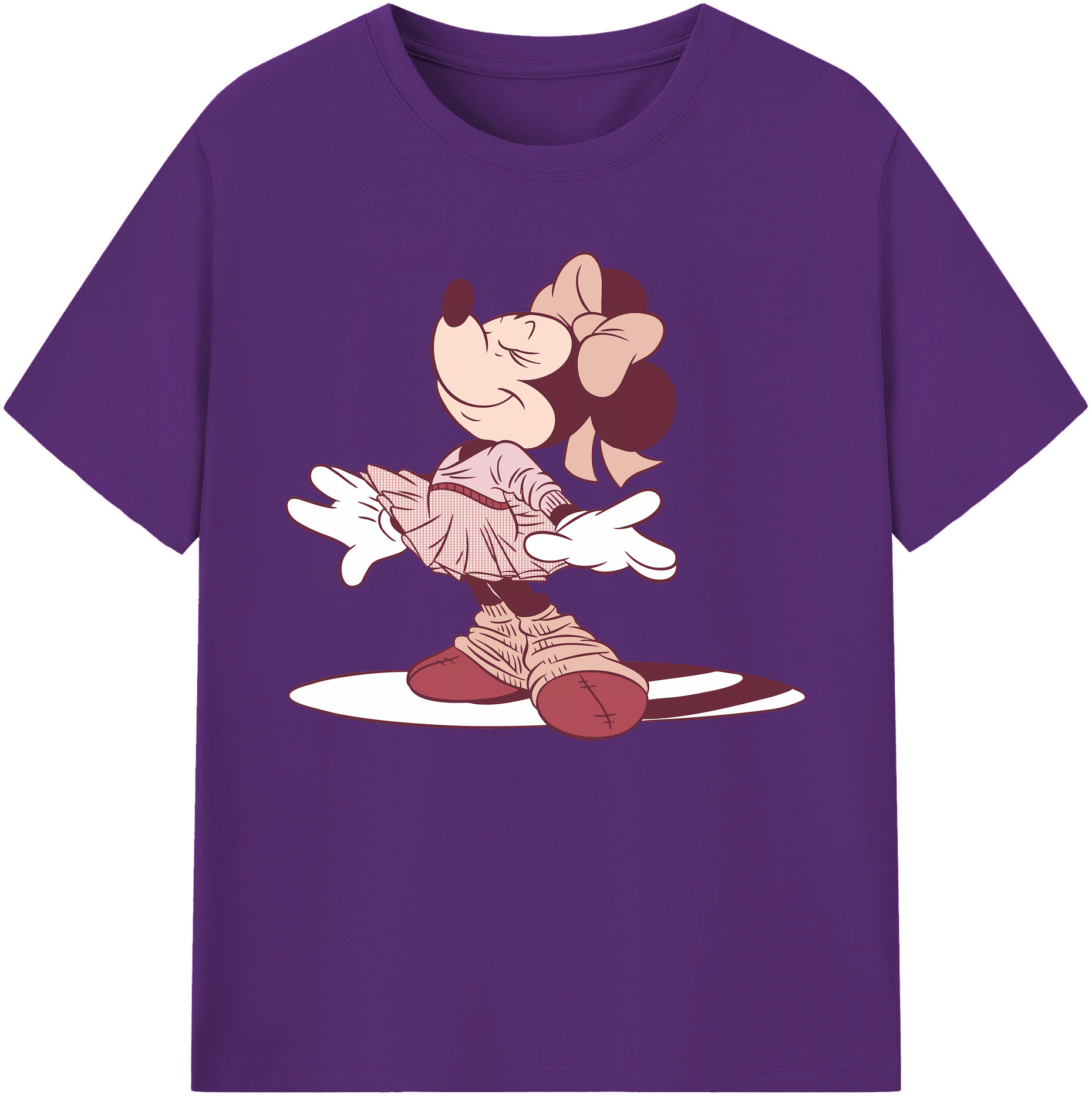 ミッキーマウス Mickey Mouse 綿100％ メンズ半袖Tシャツ｜肌触りやわらか＆通気性