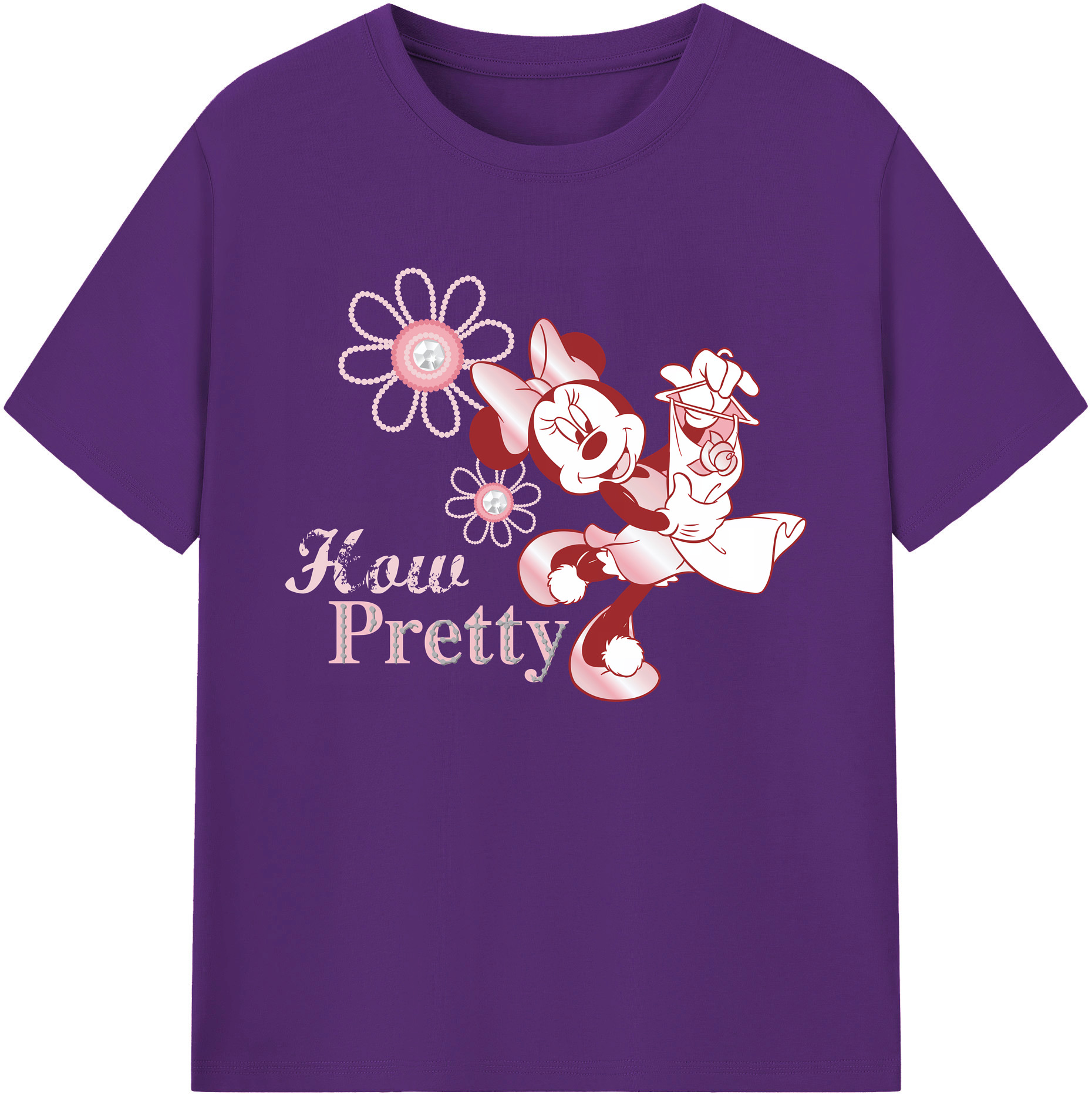 ミッキーマウス Mickey Mouse 綿100％ メンズ半袖Tシャツ｜肌触りやわらか＆通気性