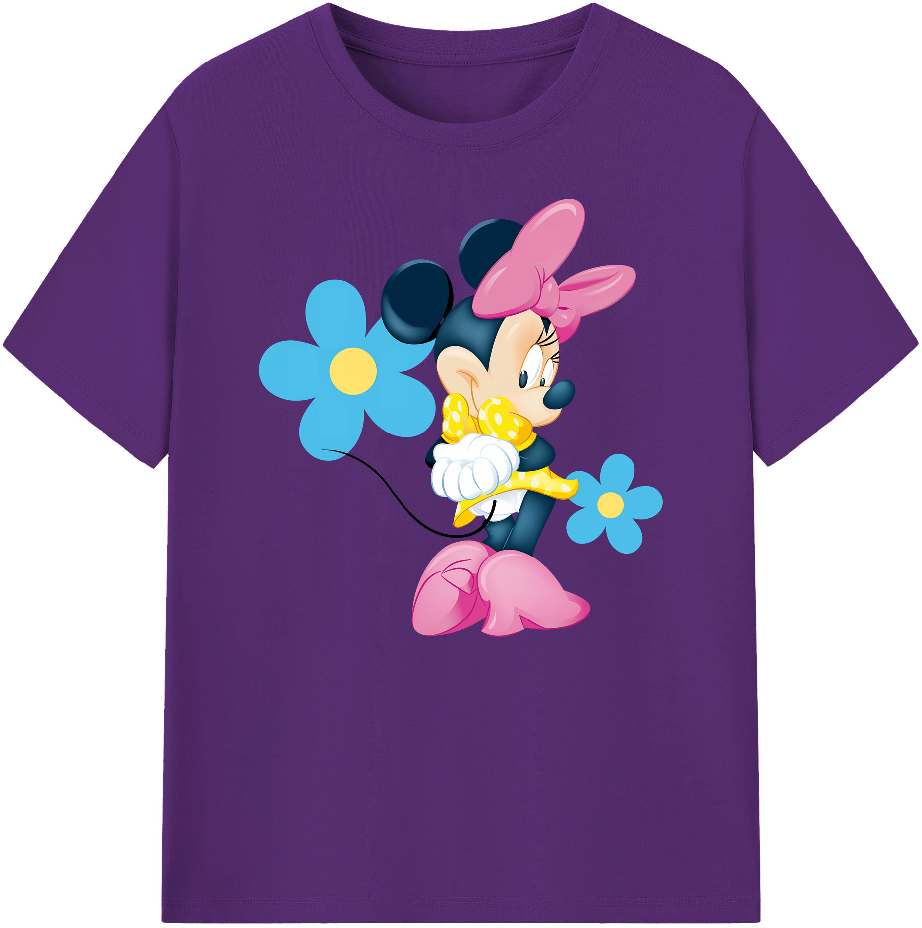 ミッキーマウス Mickey Mouse 綿100％ メンズ半袖Tシャツ｜肌触りやわらか＆通気性