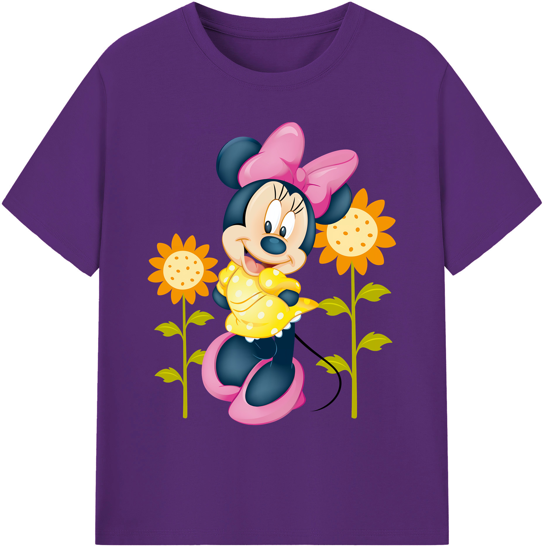 ミッキーマウス Mickey Mouse 綿100％ メンズ半袖Tシャツ｜肌触りやわらか＆通気性