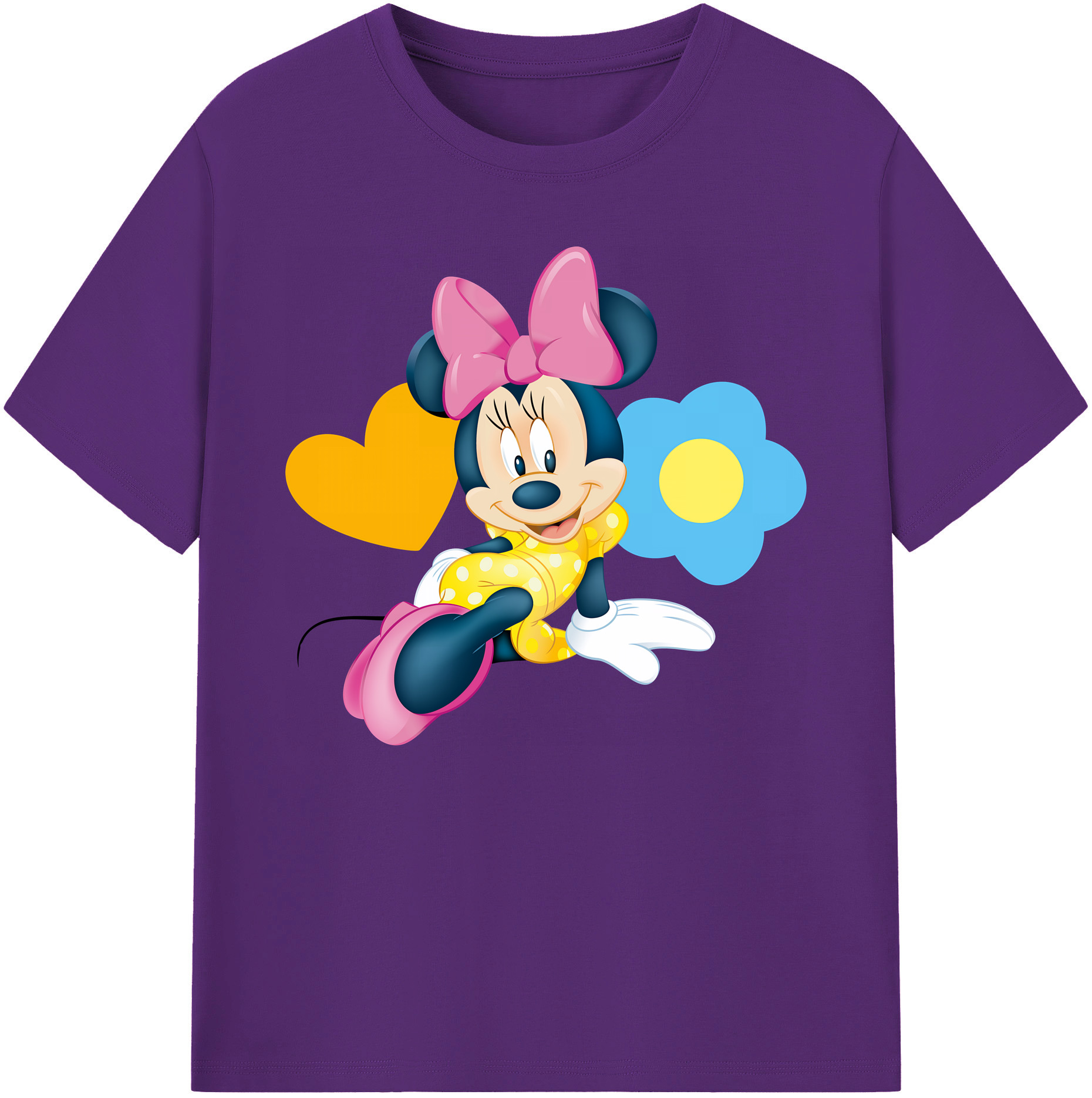 ミッキーマウス Mickey Mouse 綿100％ メンズ半袖Tシャツ｜肌触りやわらか＆通気性