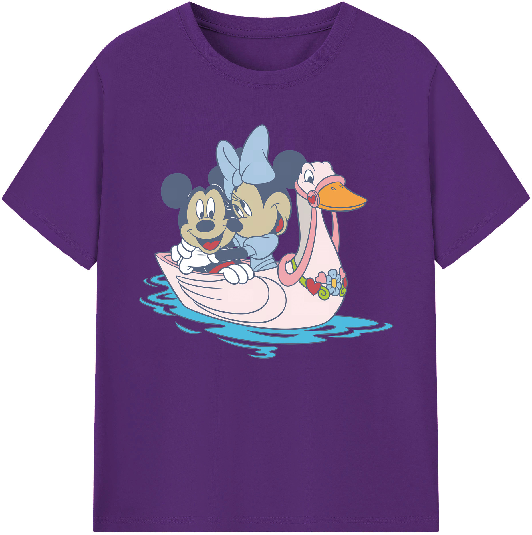 ミッキーマウス Mickey Mouse 綿100％ メンズ半袖Tシャツ｜肌触りやわらか＆通気性