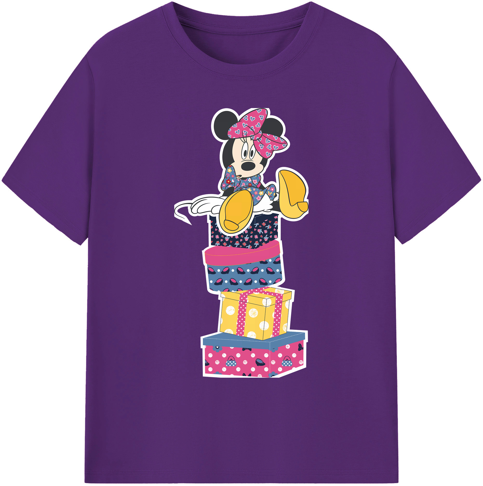 ミッキーマウス Mickey Mouse 綿100％ メンズ半袖Tシャツ｜肌触りやわらか＆通気性