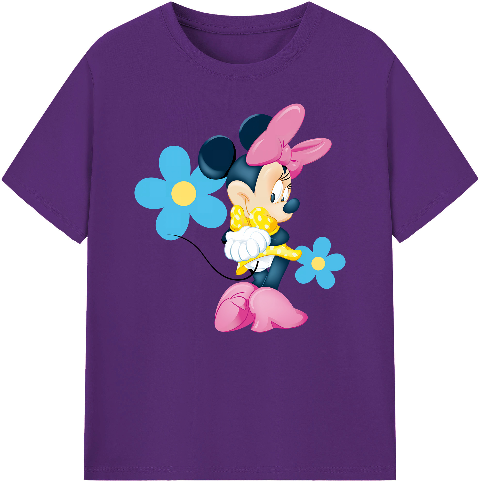 ミッキーマウス Mickey Mouse 綿100％ メンズ半袖Tシャツ｜肌触りやわらか＆通気性