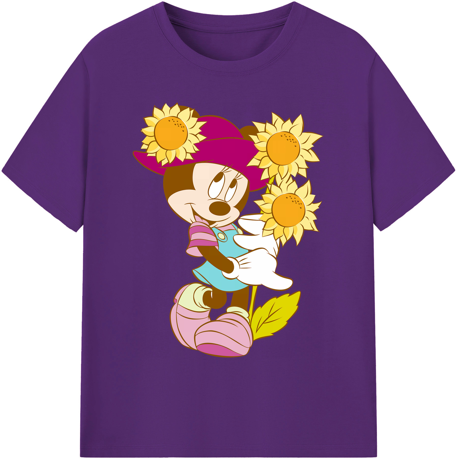 ミッキーマウス Mickey Mouse 綿100％ メンズ半袖Tシャツ｜肌触りやわらか＆通気性