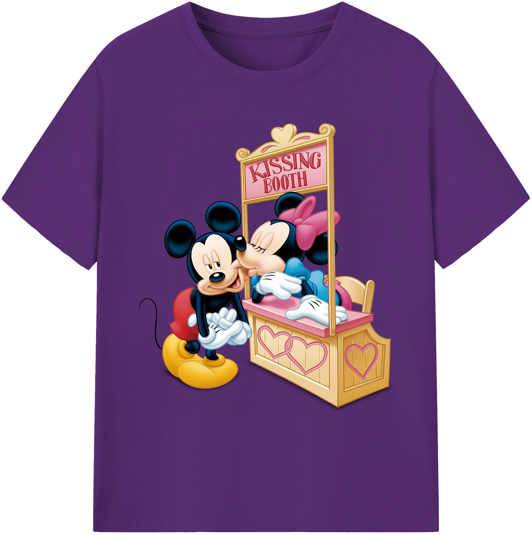 ミッキーマウス Mickey Mouse 綿100％ メンズ半袖Tシャツ｜肌触りやわらか＆通気性