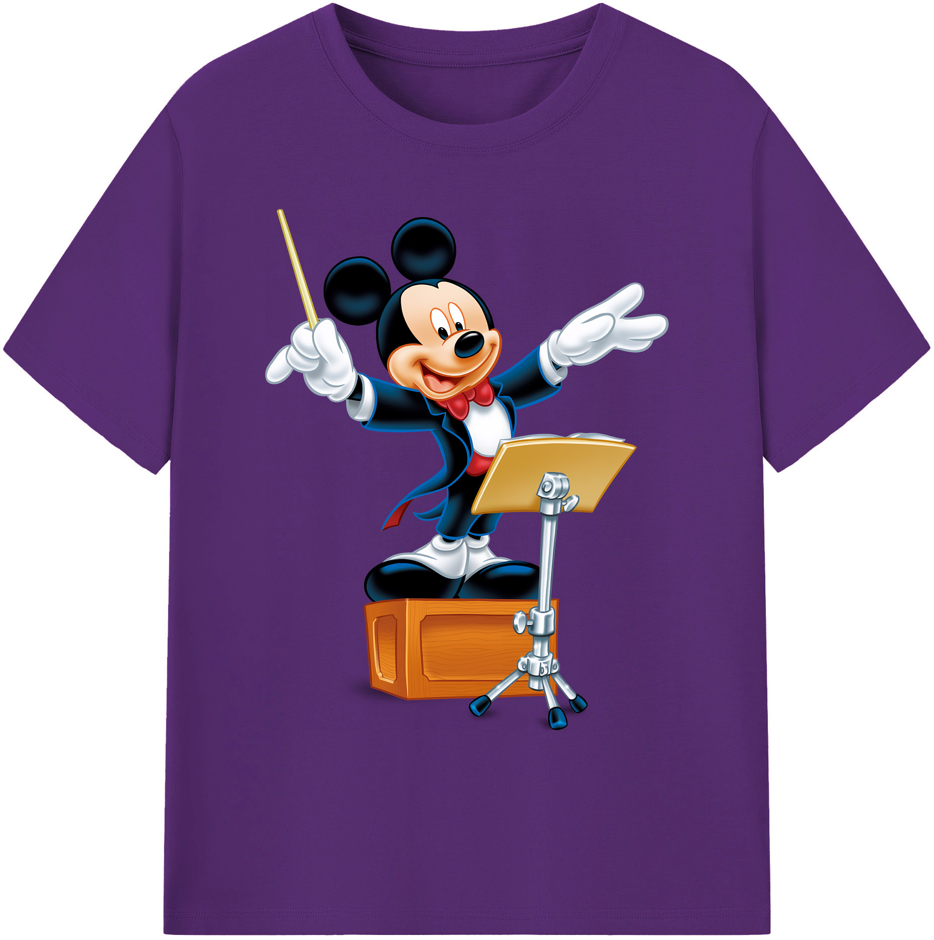 ミッキーマウス Mickey Mouse 綿100％ メンズ半袖Tシャツ｜肌触りやわらか＆通気性