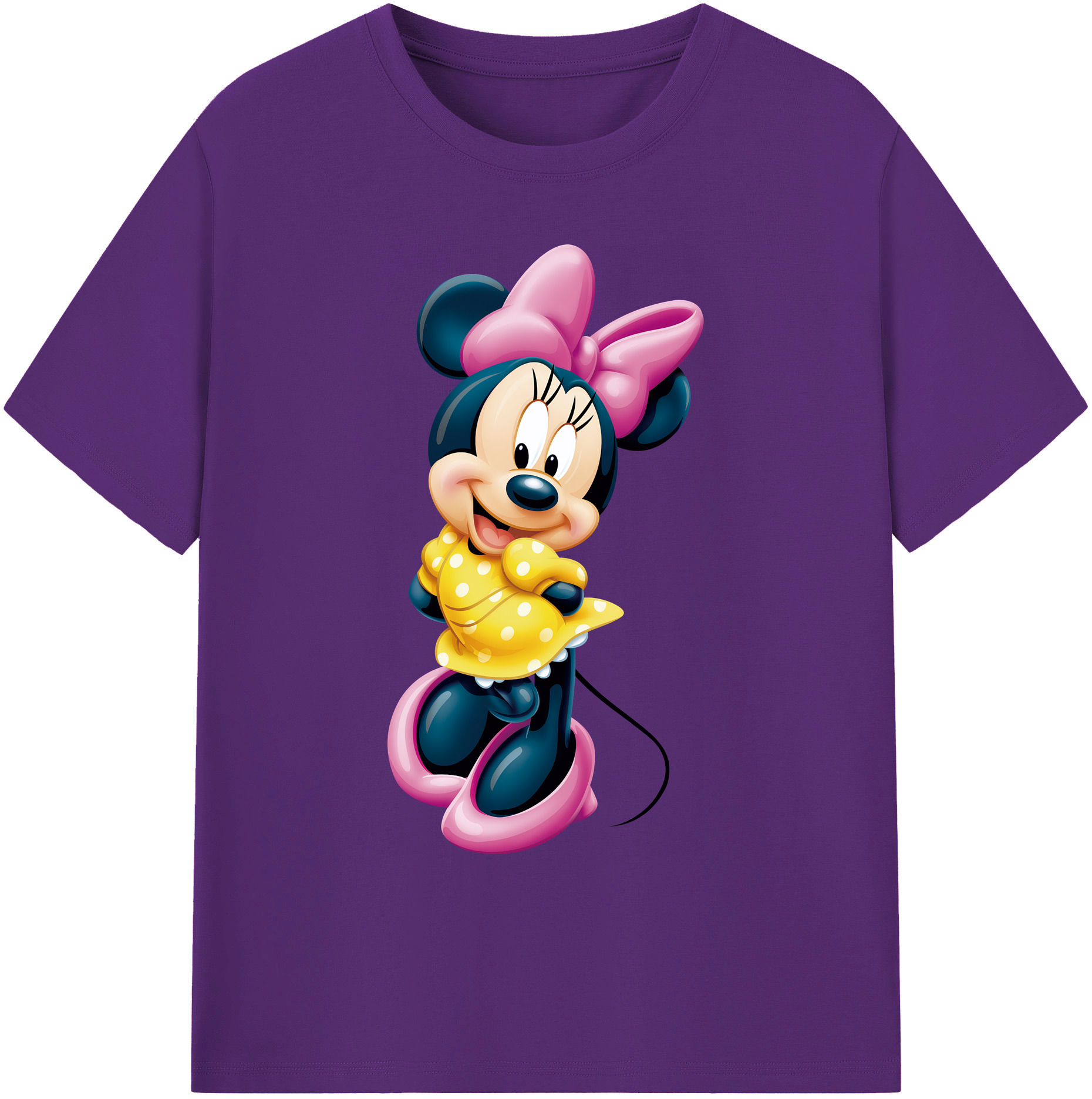 ミッキーマウス Mickey Mouse 綿100％ メンズ半袖Tシャツ｜肌触りやわらか＆通気性