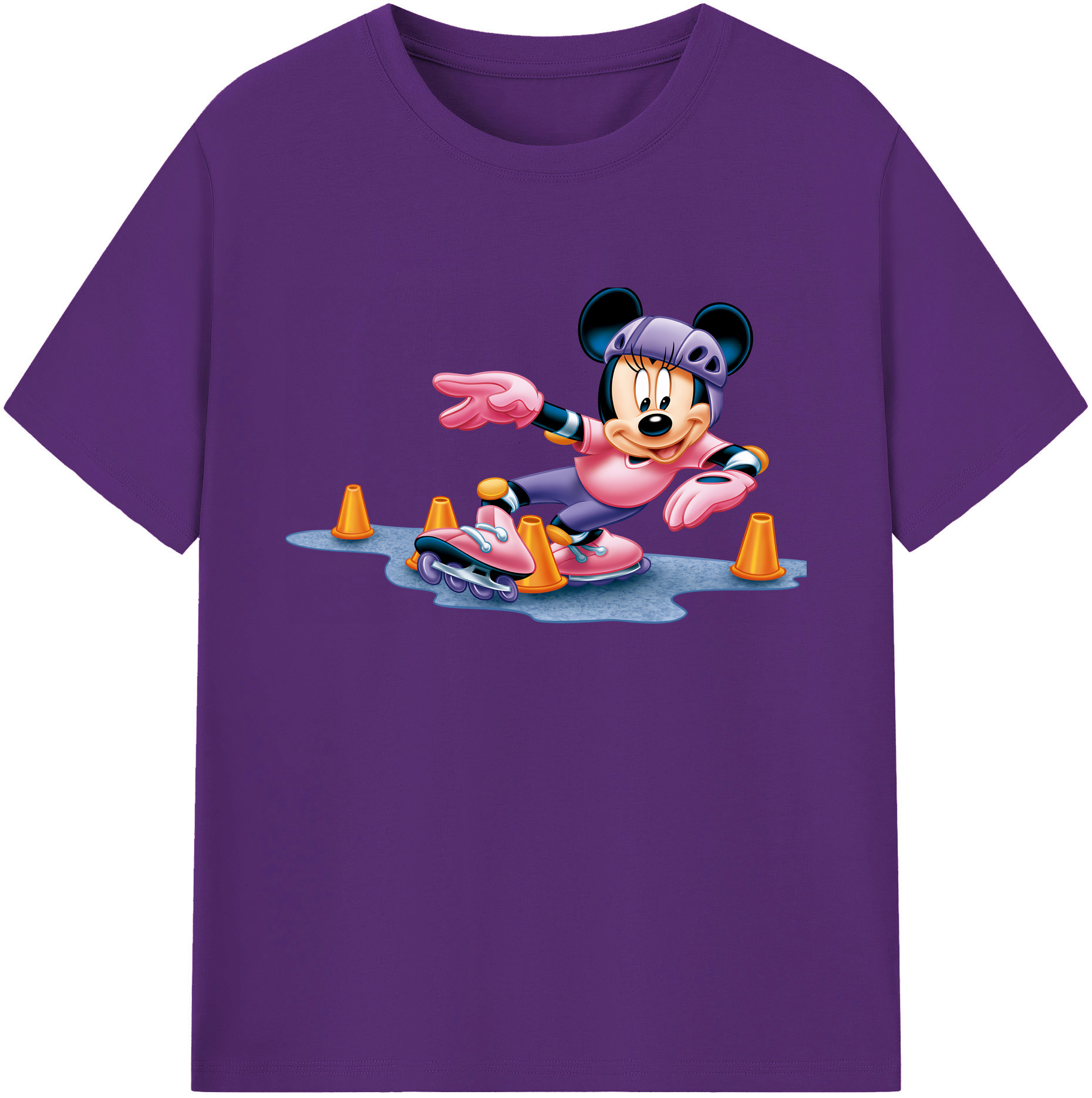 ミッキーマウス Mickey Mouse 綿100％ メンズ半袖Tシャツ｜肌触りやわらか＆通気性