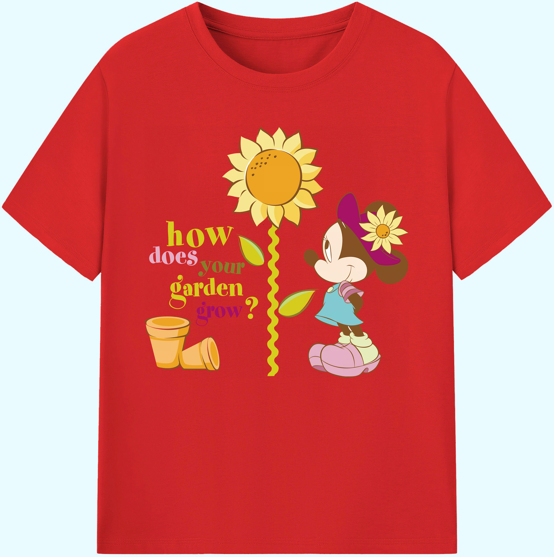 ミッキーマウス Mickey Mouse 綿100％ メンズ半袖Tシャツ｜肌触りやわらか＆通気性