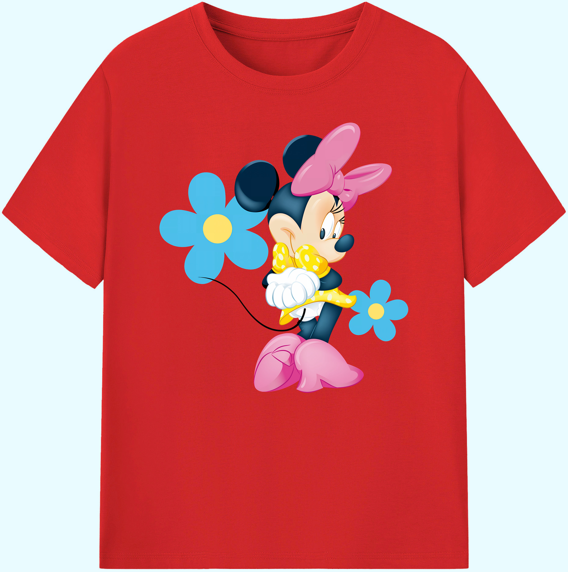 ミッキーマウス Mickey Mouse 綿100％ メンズ半袖Tシャツ｜肌触りやわらか＆通気性