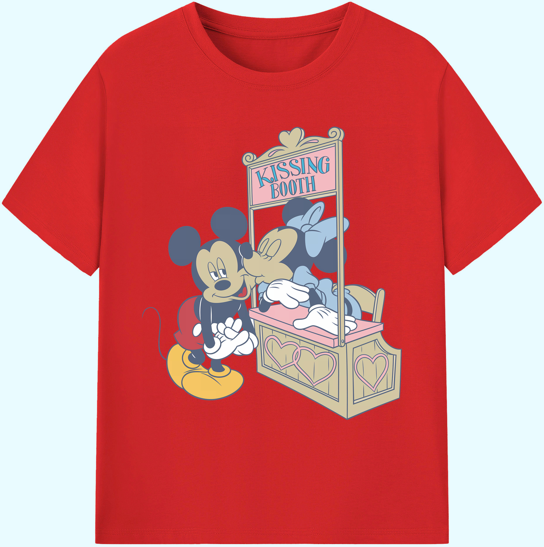 ミッキーマウス Mickey Mouse 綿100％ メンズ半袖Tシャツ｜肌触りやわらか＆通気性