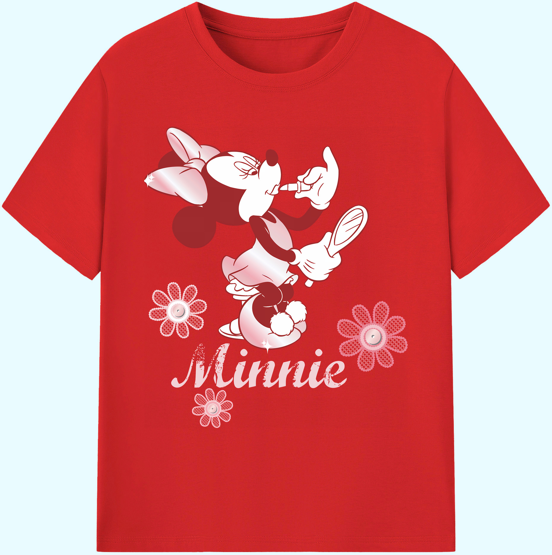 ミッキーマウス Mickey Mouse 綿100％ メンズ半袖Tシャツ｜肌触りやわらか＆通気性