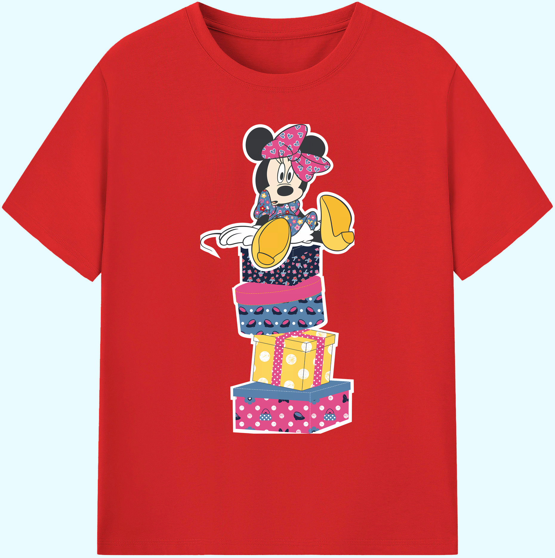 ミッキーマウス Mickey Mouse 綿100％ メンズ半袖Tシャツ｜肌触りやわらか＆通気性