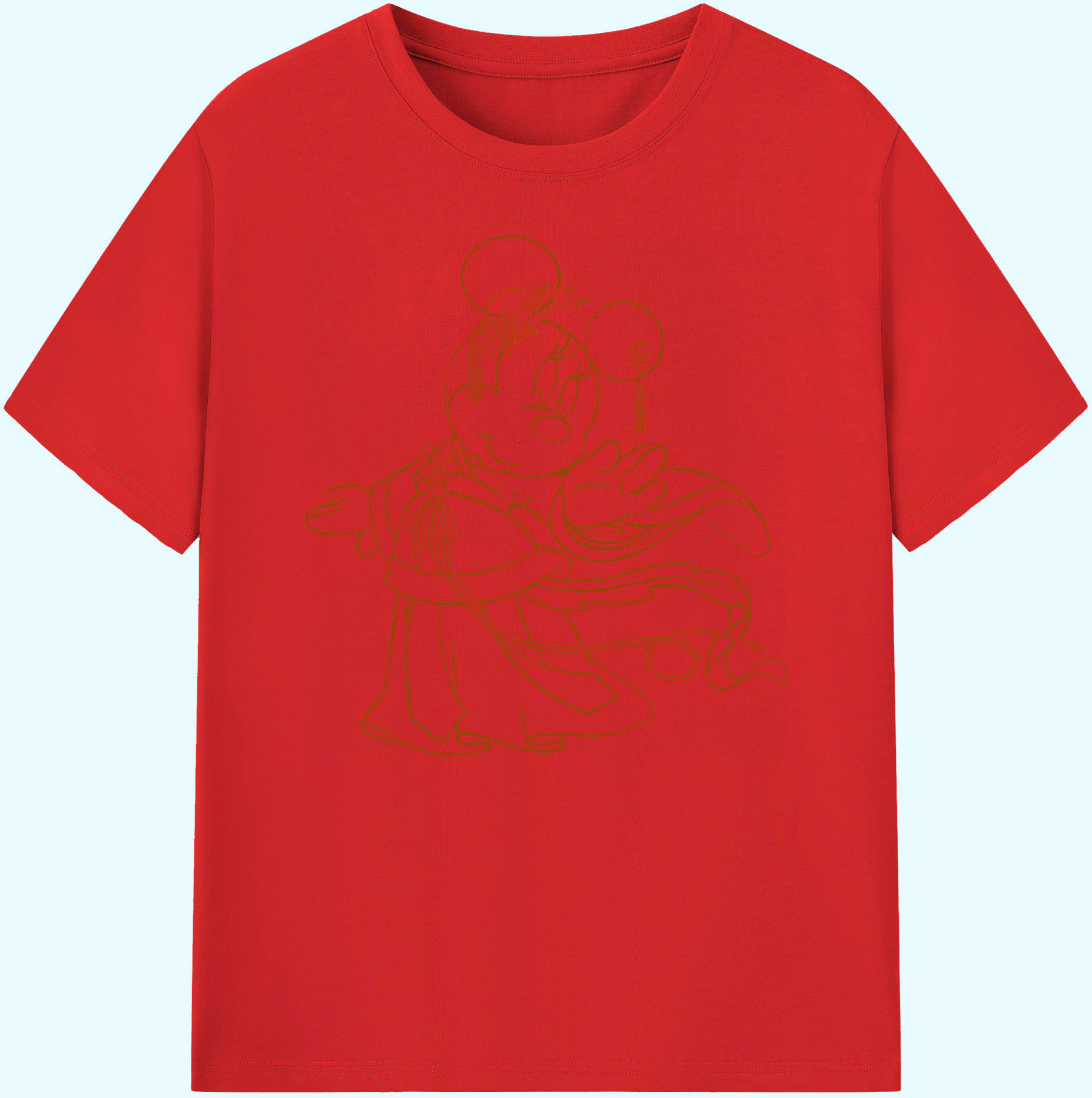 ミッキーマウス Mickey Mouse 綿100％ メンズ半袖Tシャツ｜肌触りやわらか＆通気性