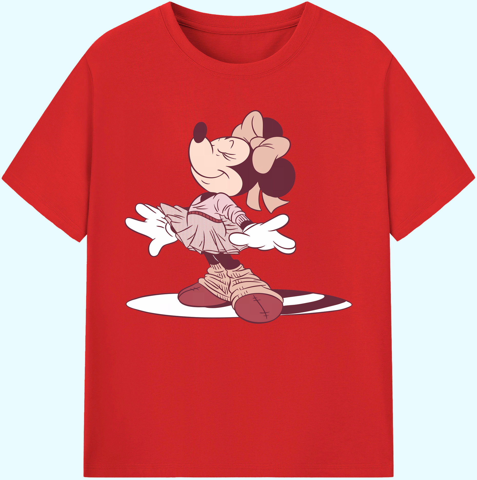 ミッキーマウス Mickey Mouse 綿100％ メンズ半袖Tシャツ｜肌触りやわらか＆通気性