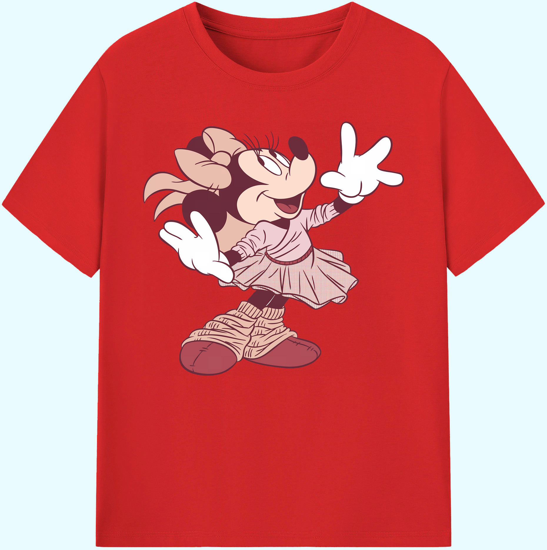 ミッキーマウス Mickey Mouse 綿100％ メンズ半袖Tシャツ｜肌触りやわらか＆通気性