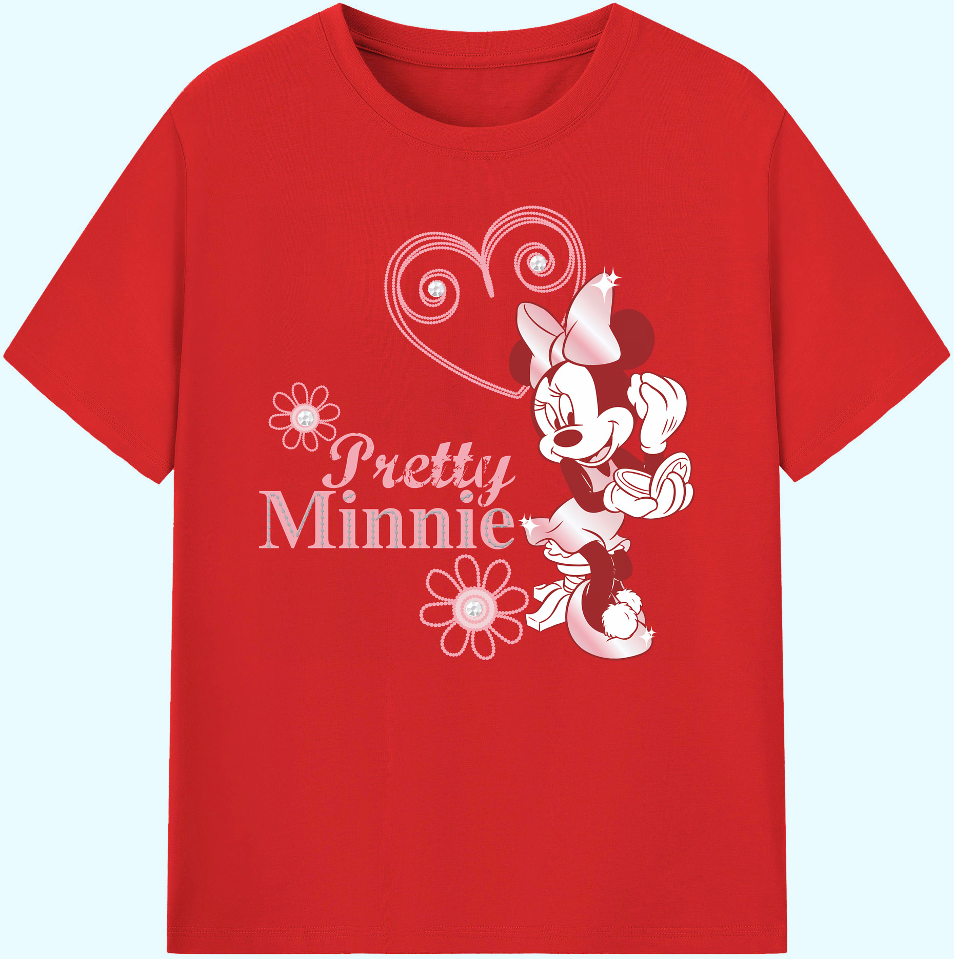 ミッキーマウス Mickey Mouse 綿100％ メンズ半袖Tシャツ｜肌触りやわらか＆通気性