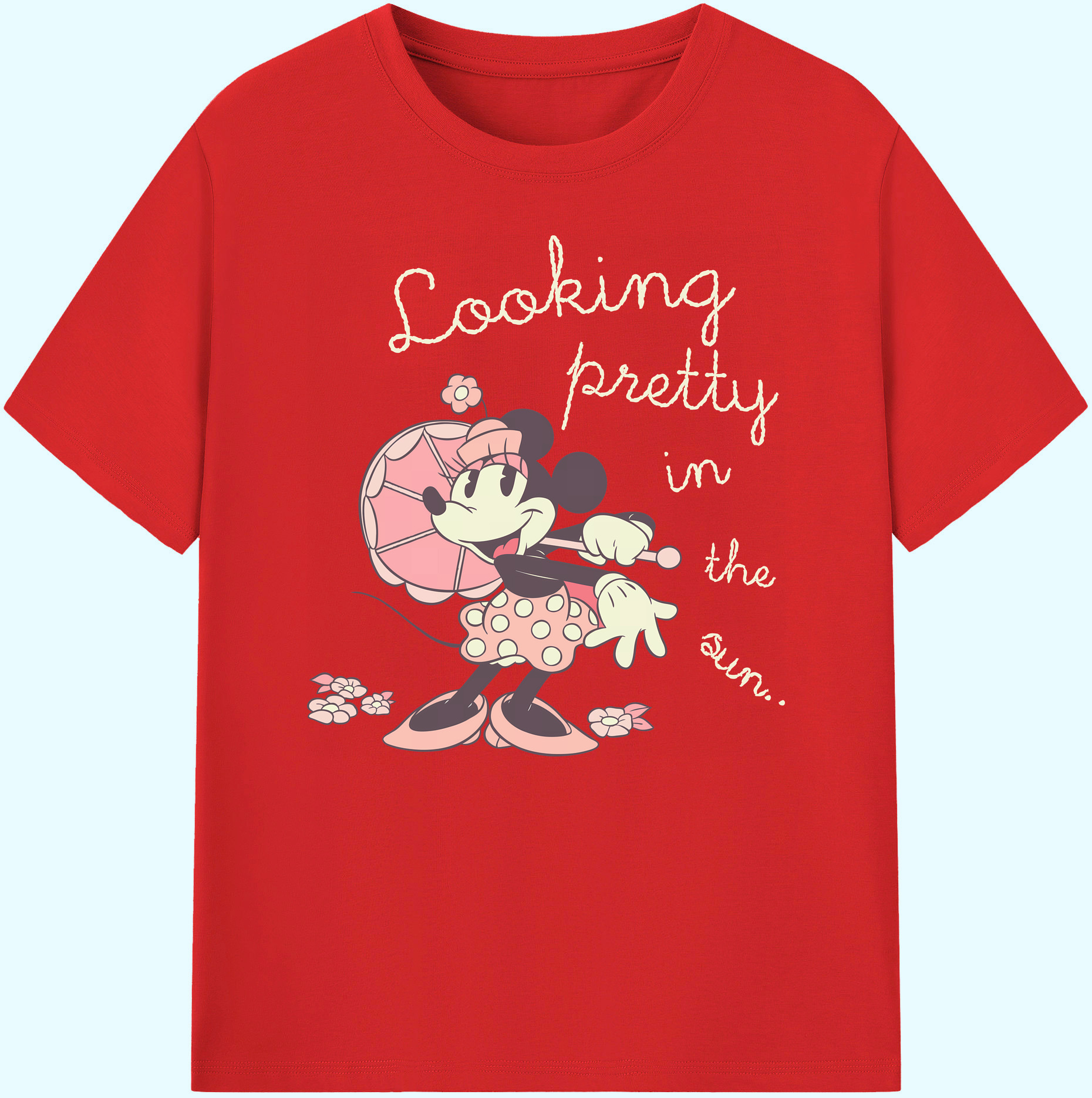ミッキーマウス Mickey Mouse 綿100％ メンズ半袖Tシャツ｜肌触りやわらか＆通気性