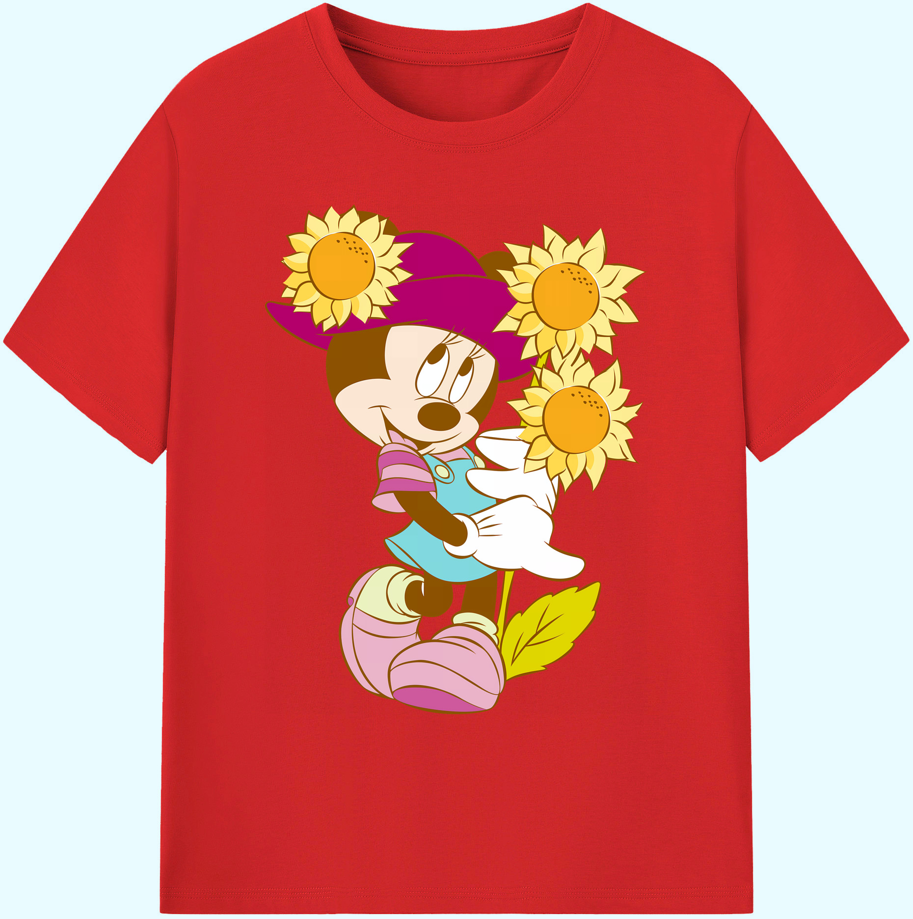 ミッキーマウス Mickey Mouse 綿100％ メンズ半袖Tシャツ｜肌触りやわらか＆通気性