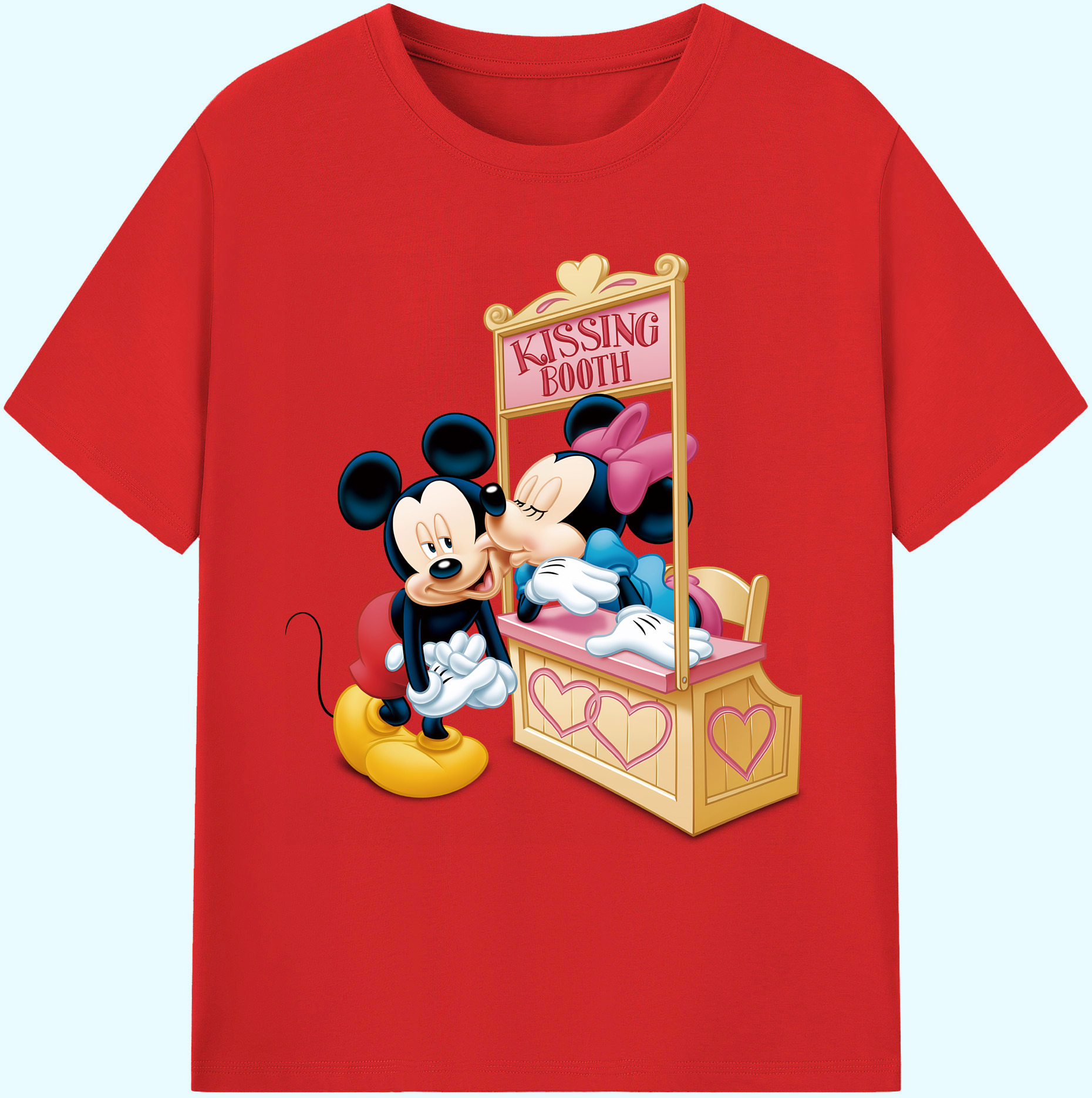 ミッキーマウス Mickey Mouse 綿100％ メンズ半袖Tシャツ｜肌触りやわらか＆通気性