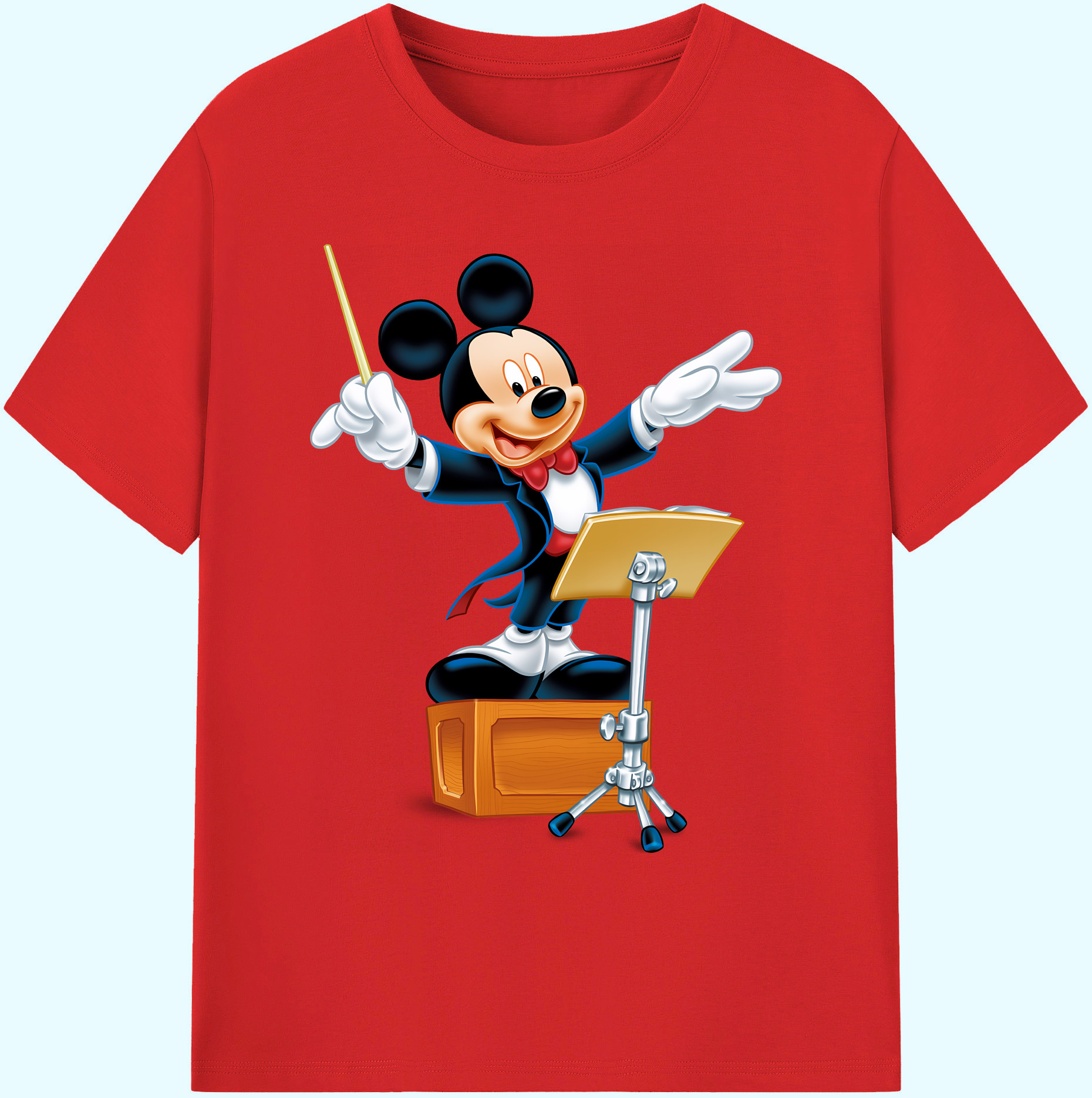 ミッキーマウス Mickey Mouse 綿100％ メンズ半袖Tシャツ｜肌触りやわらか＆通気性