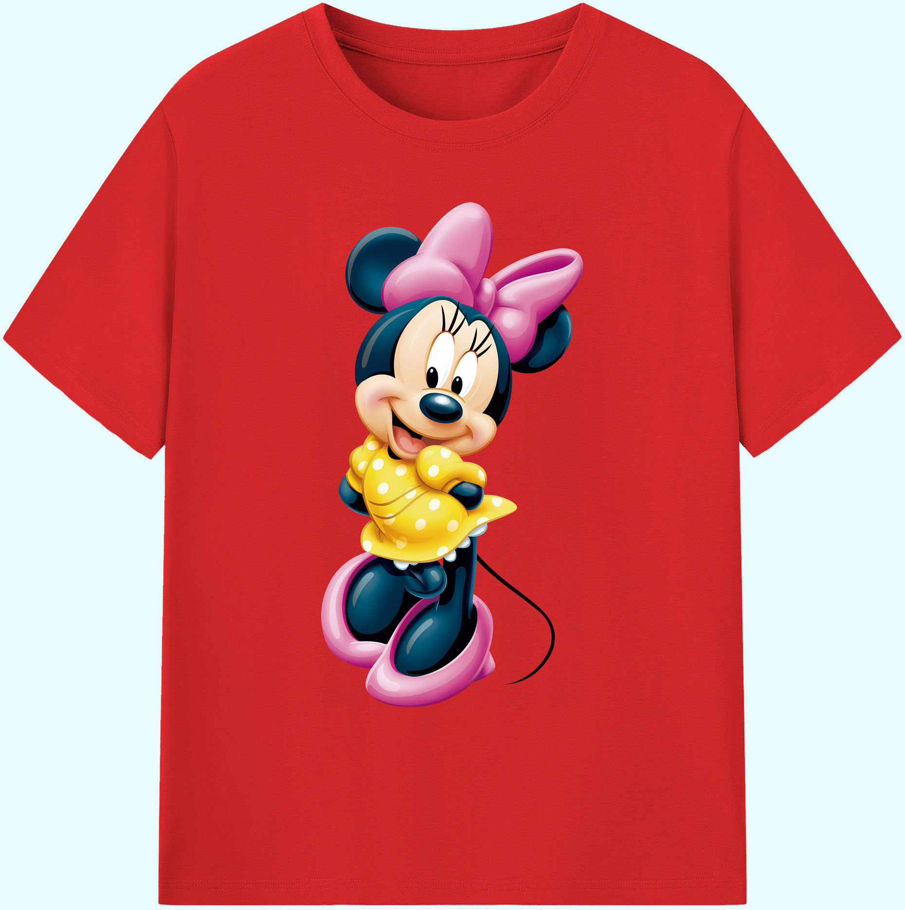 ミッキーマウス Mickey Mouse 綿100％ メンズ半袖Tシャツ｜肌触りやわらか＆通気性