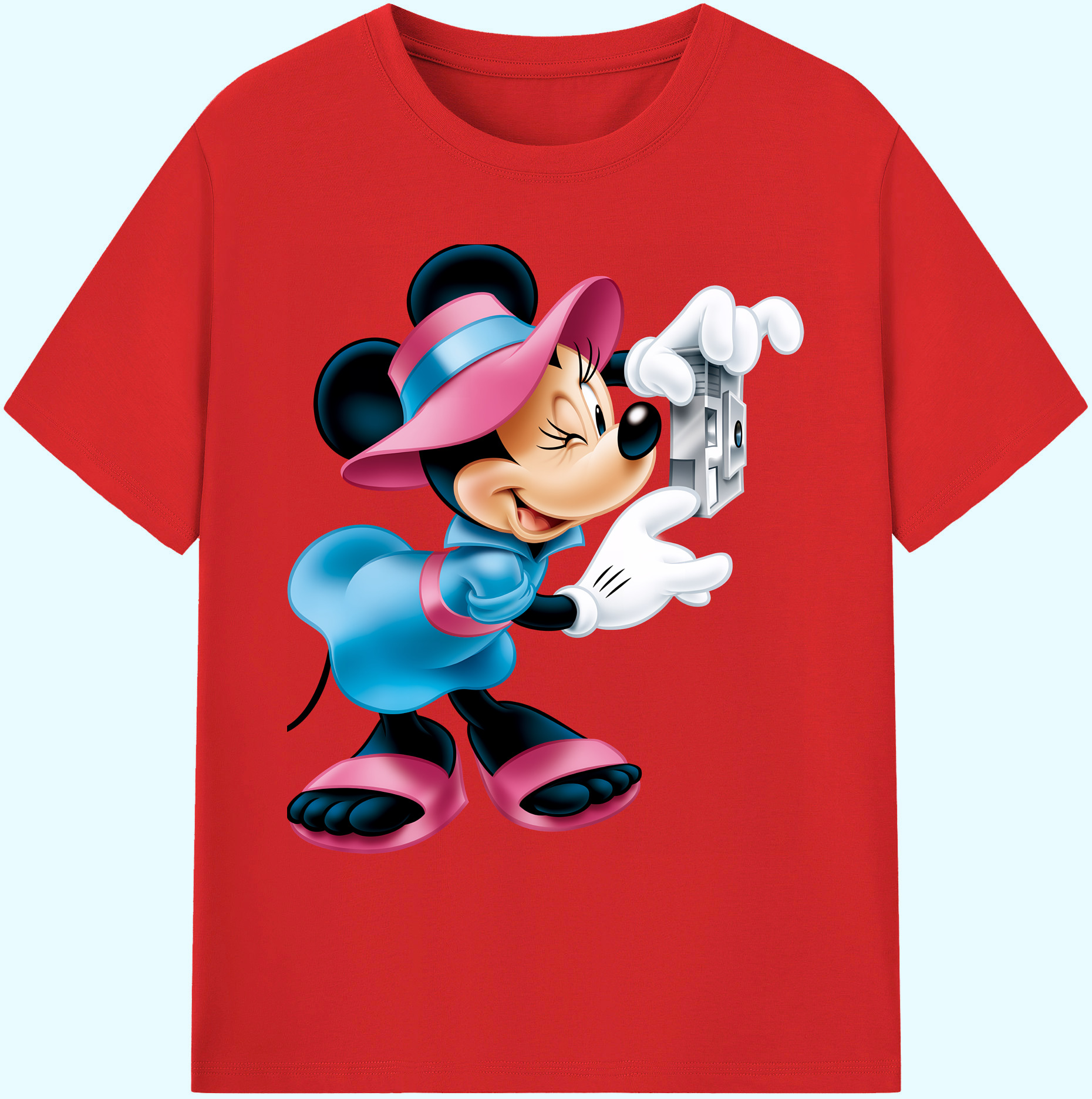 ミッキーマウス Mickey Mouse 綿100％ メンズ半袖Tシャツ｜肌触りやわらか＆通気性