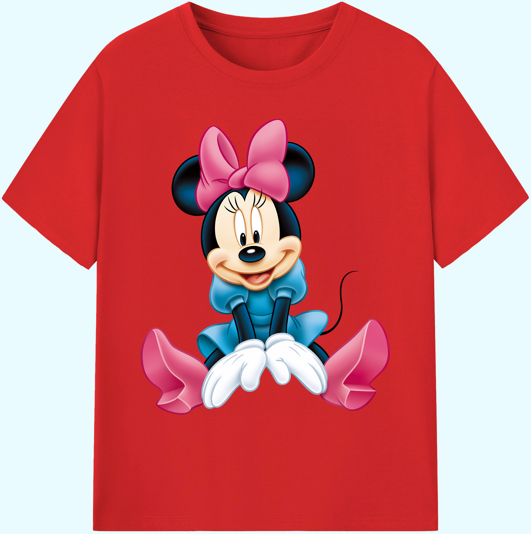 ミッキーマウス Mickey Mouse 綿100％ メンズ半袖Tシャツ｜肌触りやわらか＆通気性