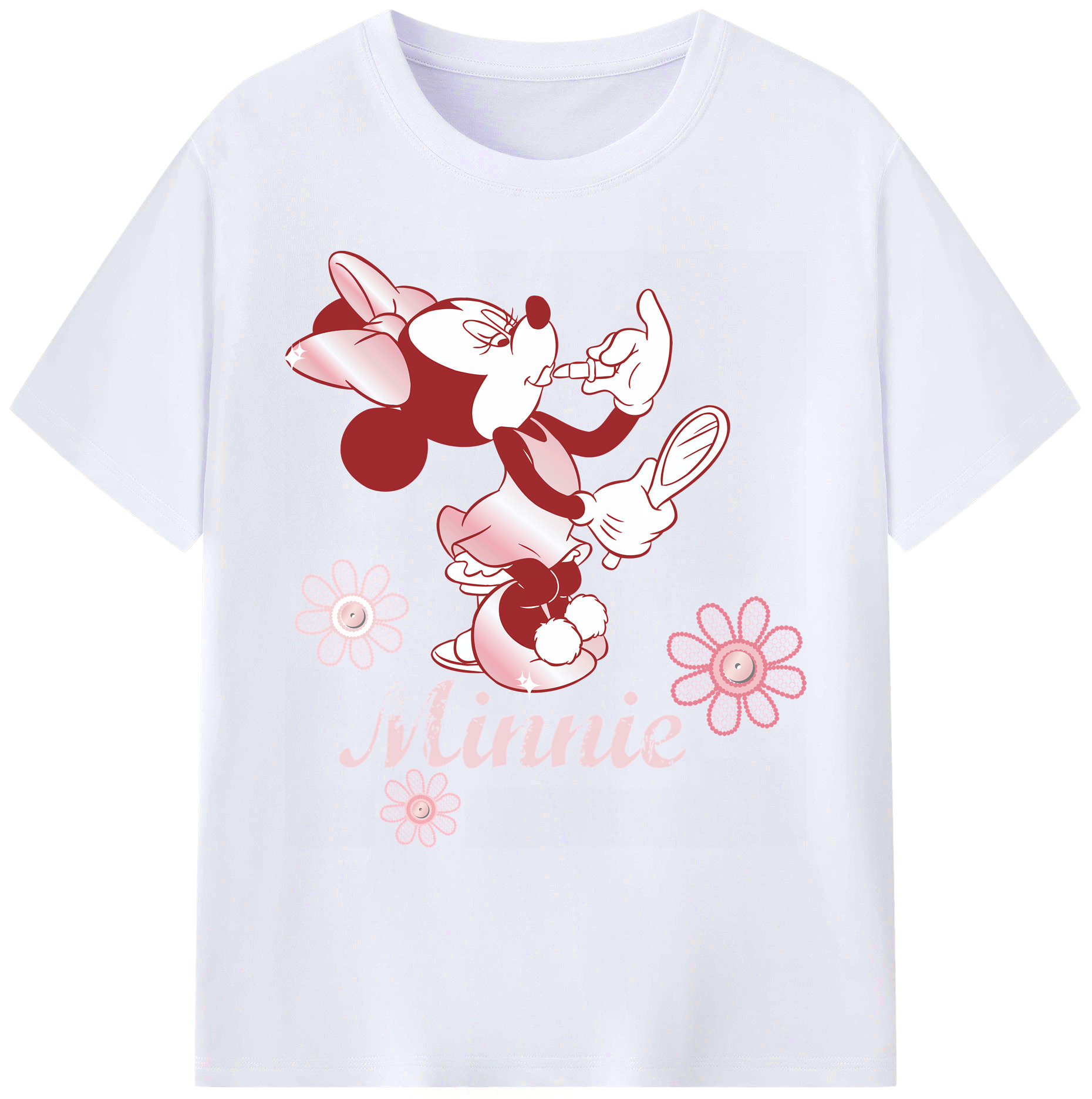ミッキーマウス Mickey Mouse 綿100％ メンズ半袖Tシャツ｜肌触りやわらか＆通気性