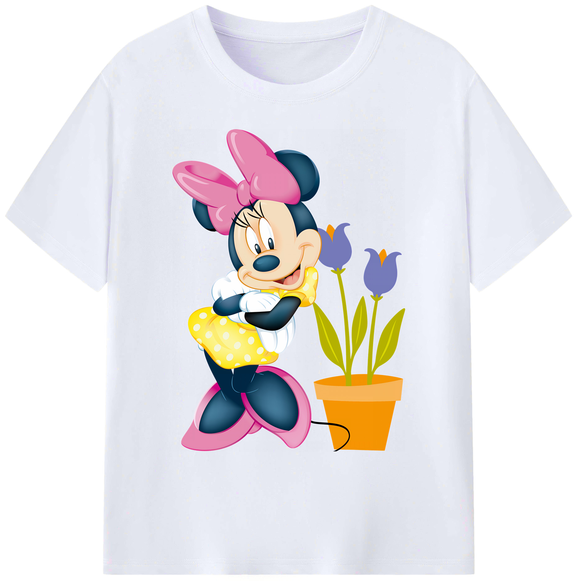 ミッキーマウス Mickey Mouse 綿100％ メンズ半袖Tシャツ｜肌触りやわらか＆通気性