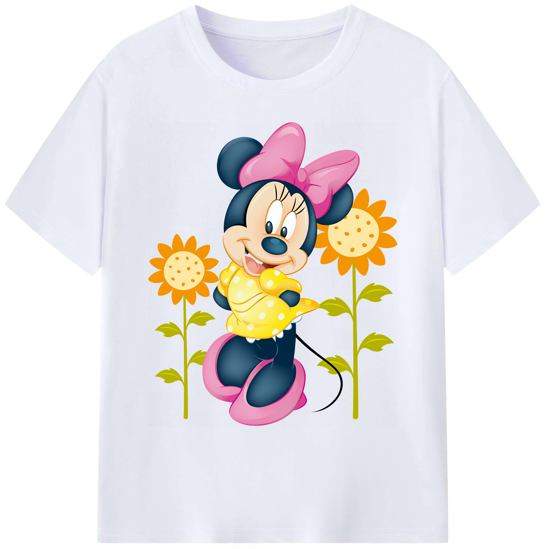 ミッキーマウス Mickey Mouse 綿100％ メンズ半袖Tシャツ｜肌触りやわらか＆通気性