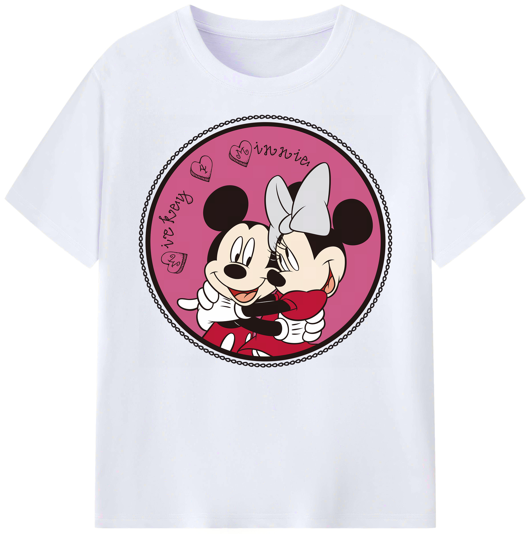 ミッキーマウス Mickey Mouse 綿100％ メンズ半袖Tシャツ｜肌触りやわらか＆通気性