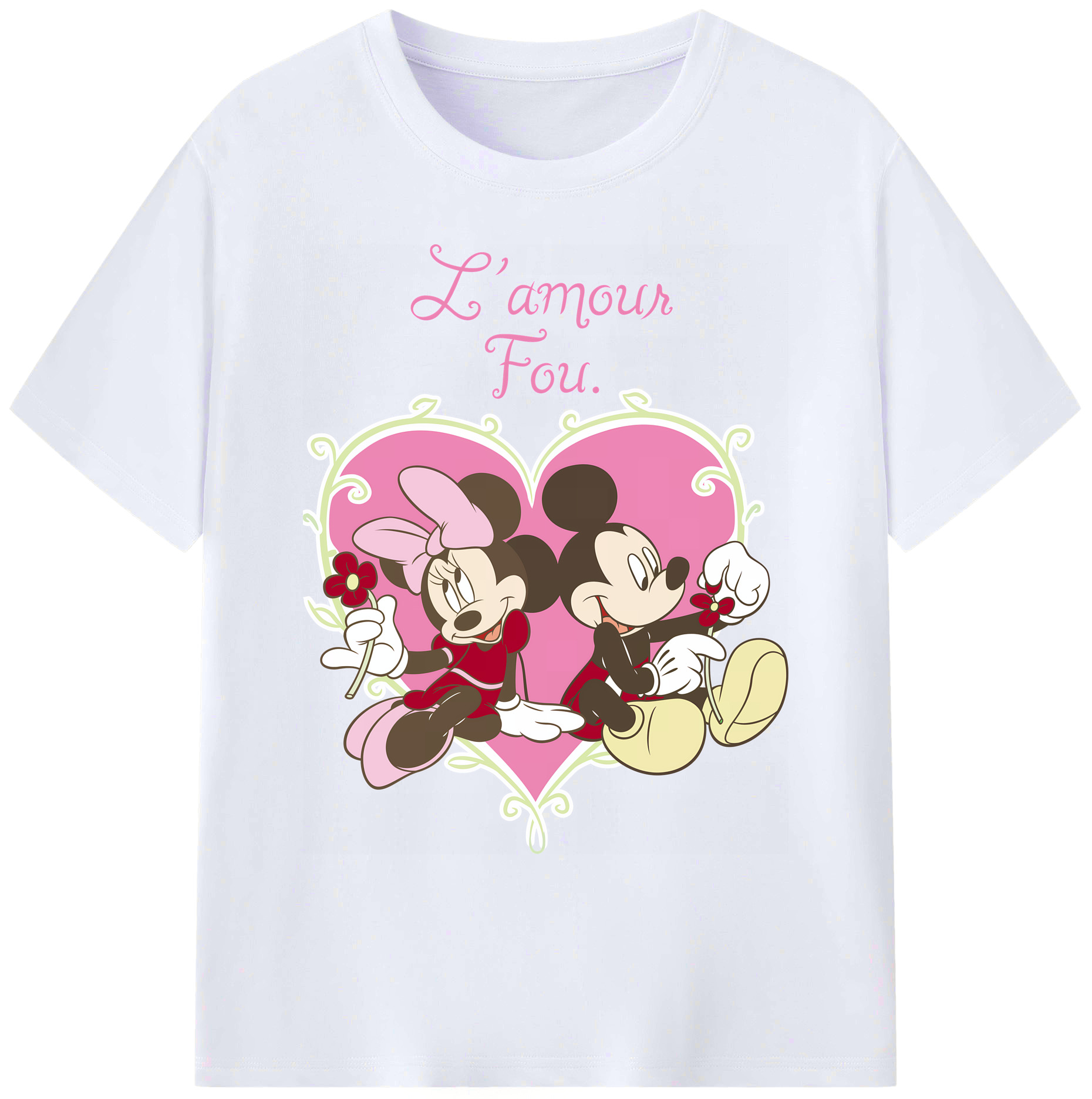 ミッキーマウス Mickey Mouse 綿100％ メンズ半袖Tシャツ｜肌触りやわらか＆通気性