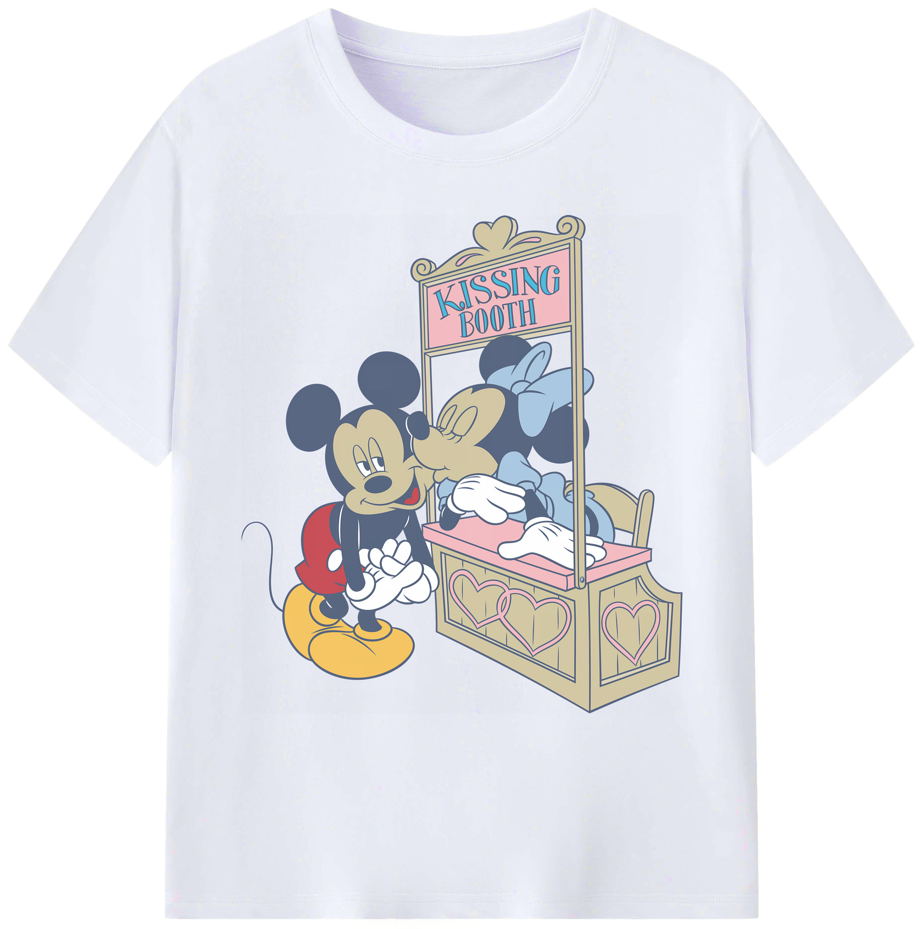 ミッキーマウス Mickey Mouse 綿100％ メンズ半袖Tシャツ｜肌触りやわらか＆通気性