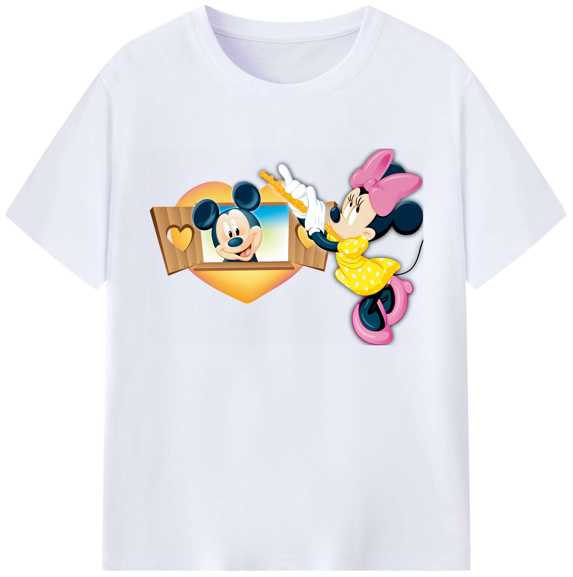 ミッキーマウス Mickey Mouse 綿100％ メンズ半袖Tシャツ｜肌触りやわらか＆通気性