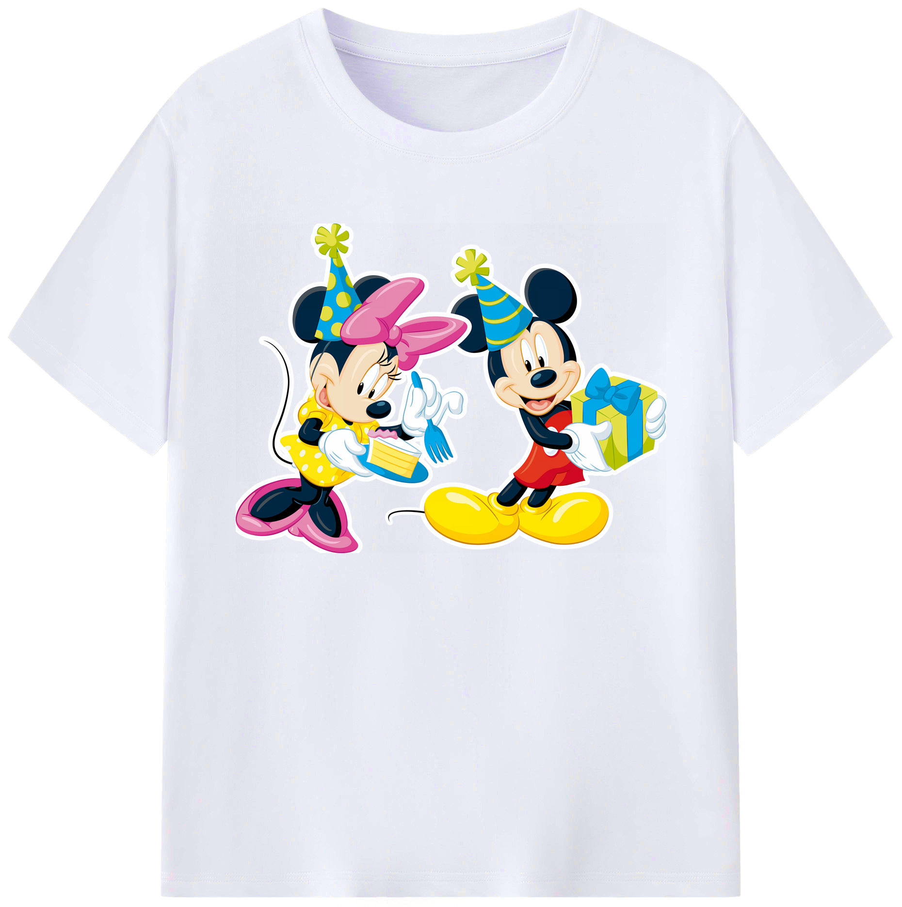 ミッキーマウス Mickey Mouse 綿100％ メンズ半袖Tシャツ｜肌触りやわらか＆通気性