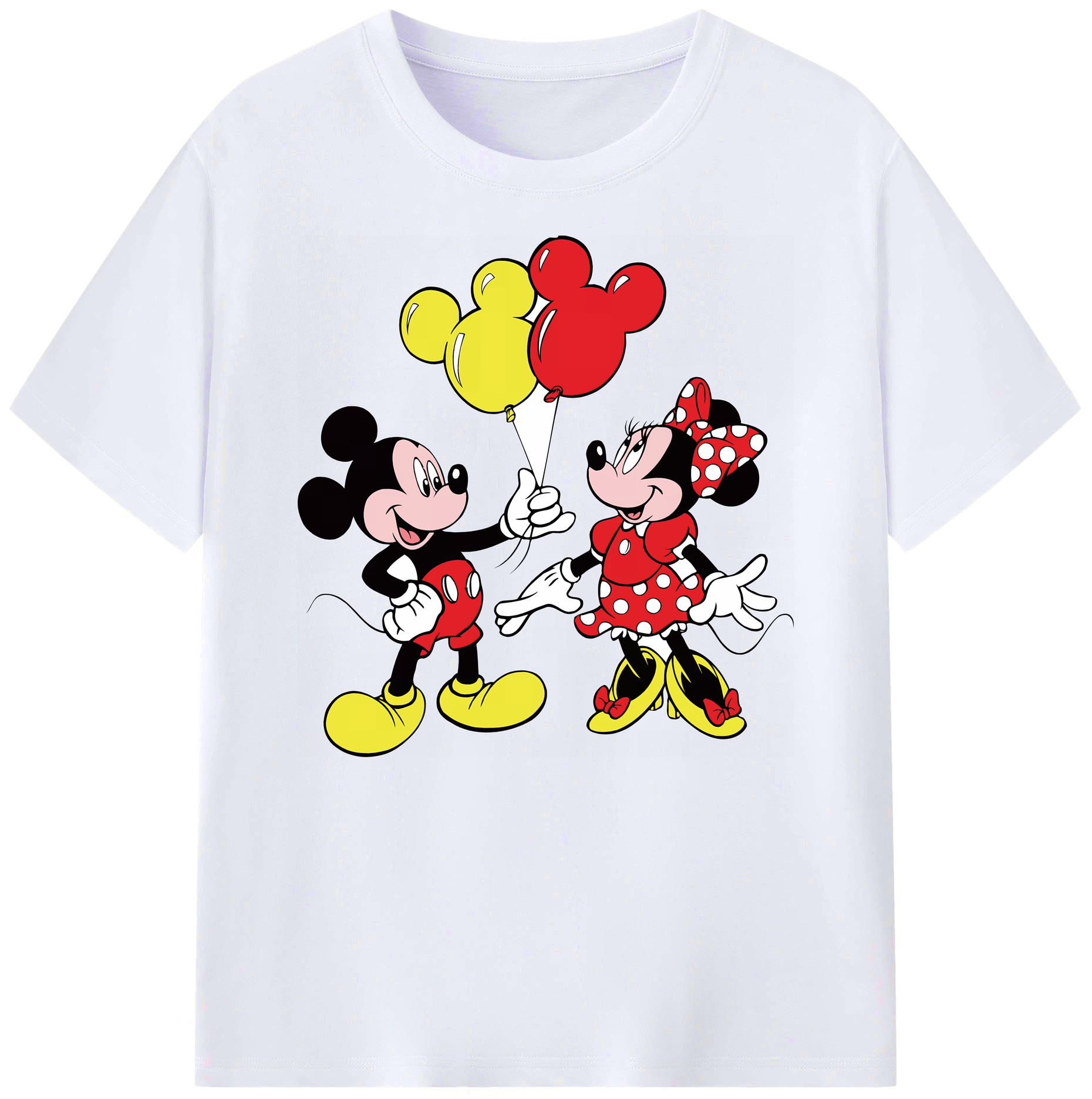 ミッキーマウス Mickey Mouse 綿100％ メンズ半袖Tシャツ｜肌触りやわらか＆通気性